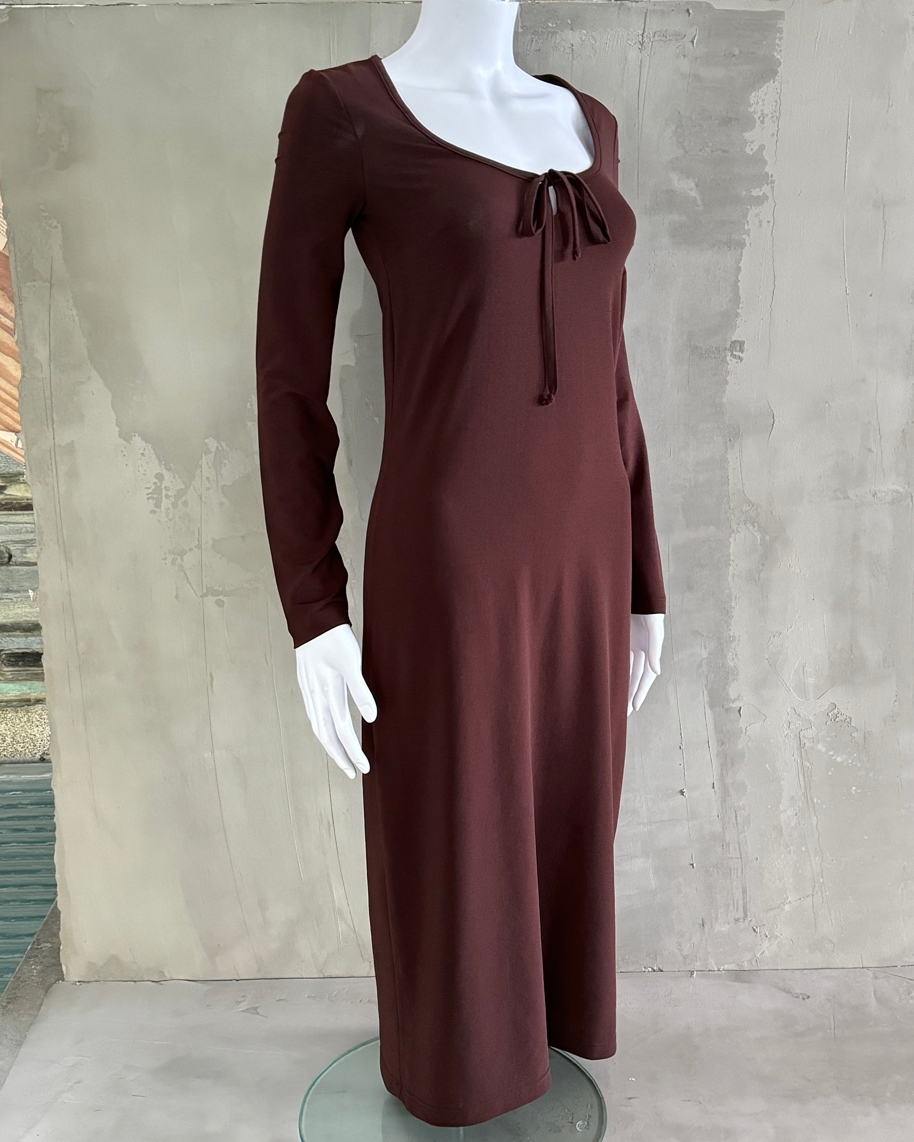 DOLCE AND GABBANA D&G NYLON BOW MIDI DRESS - M