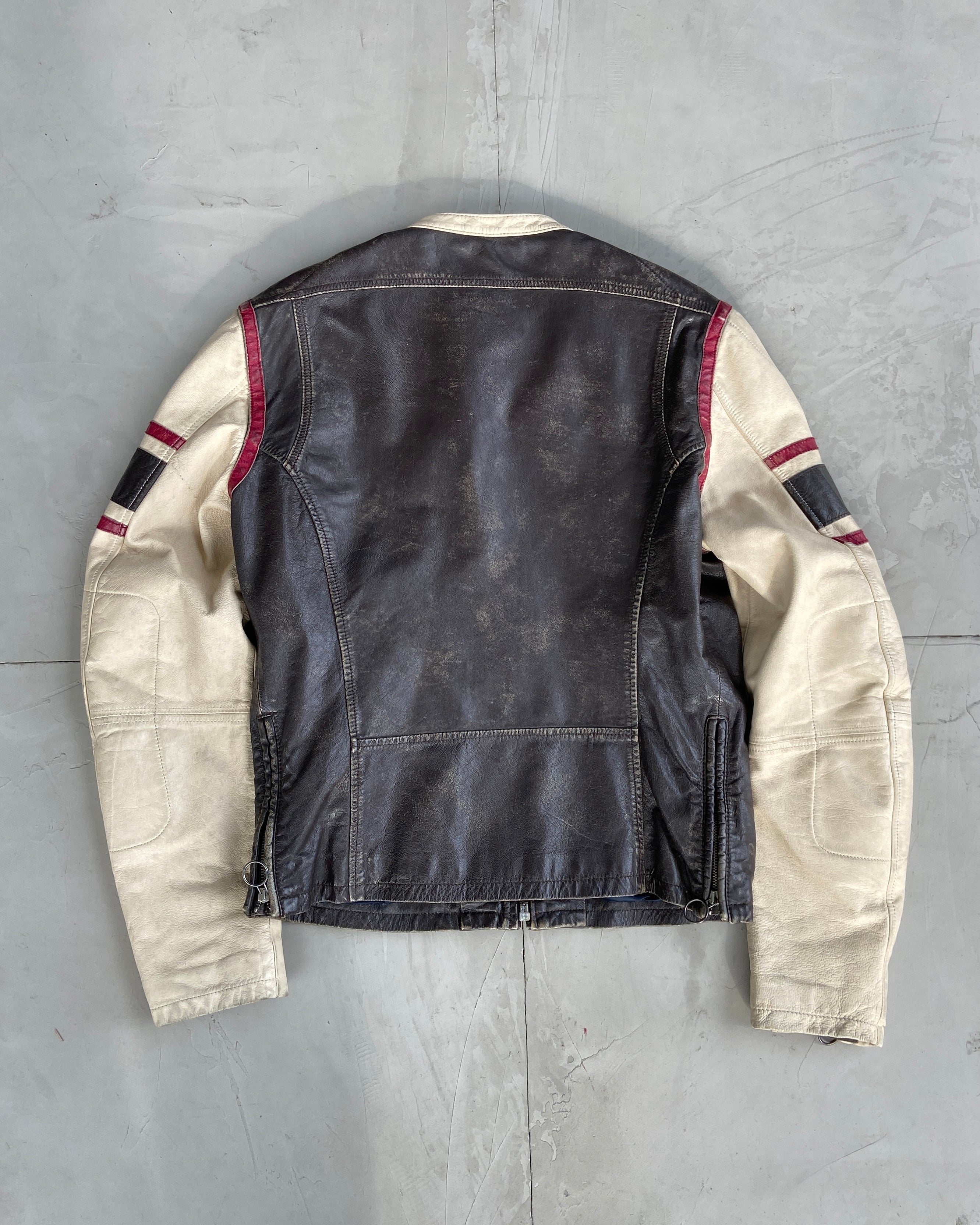 DIESEL LEATHER RACER JACKET - XL
