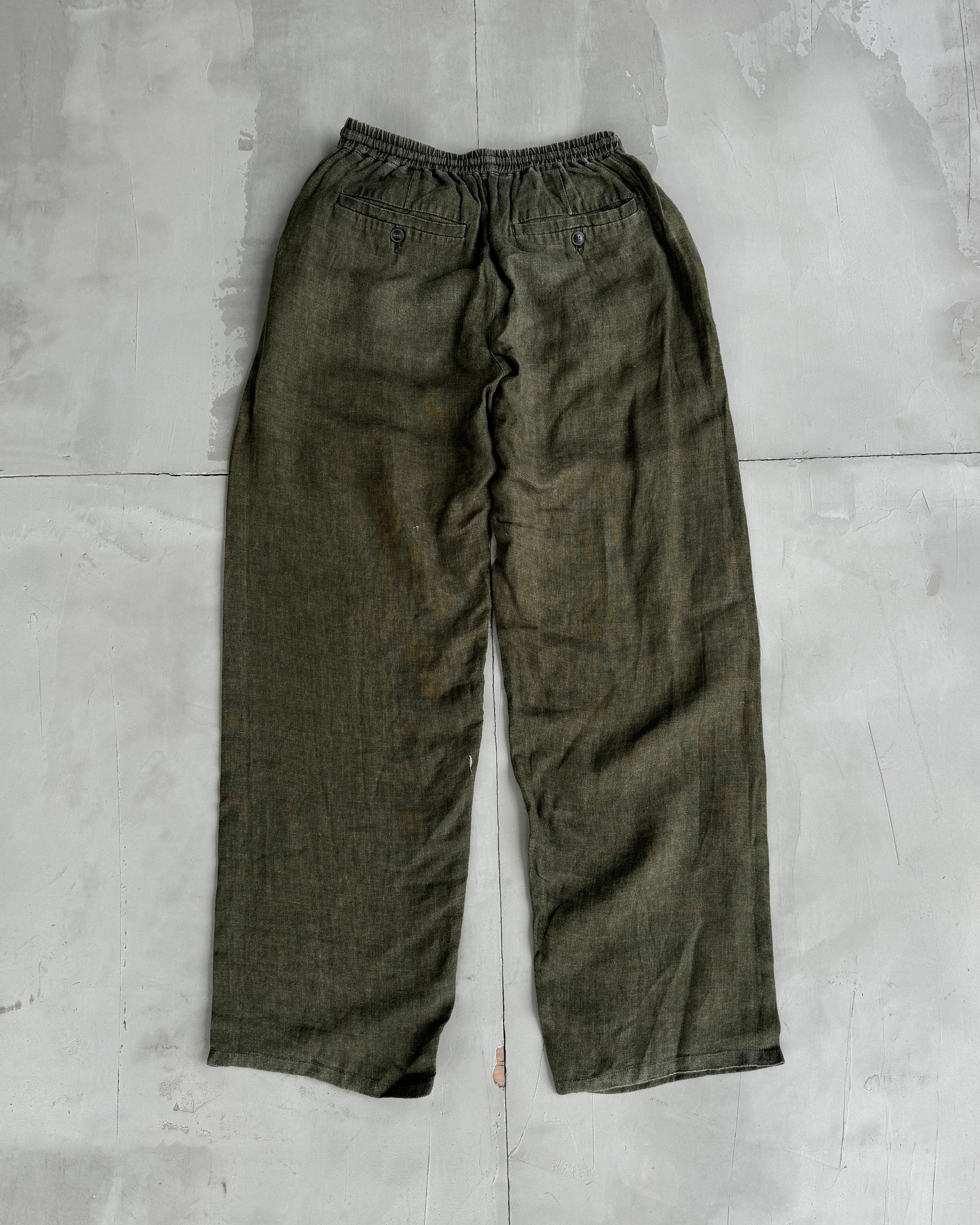 A KIND OF GUISE LINEN WIDE LEG TROUSERS - S