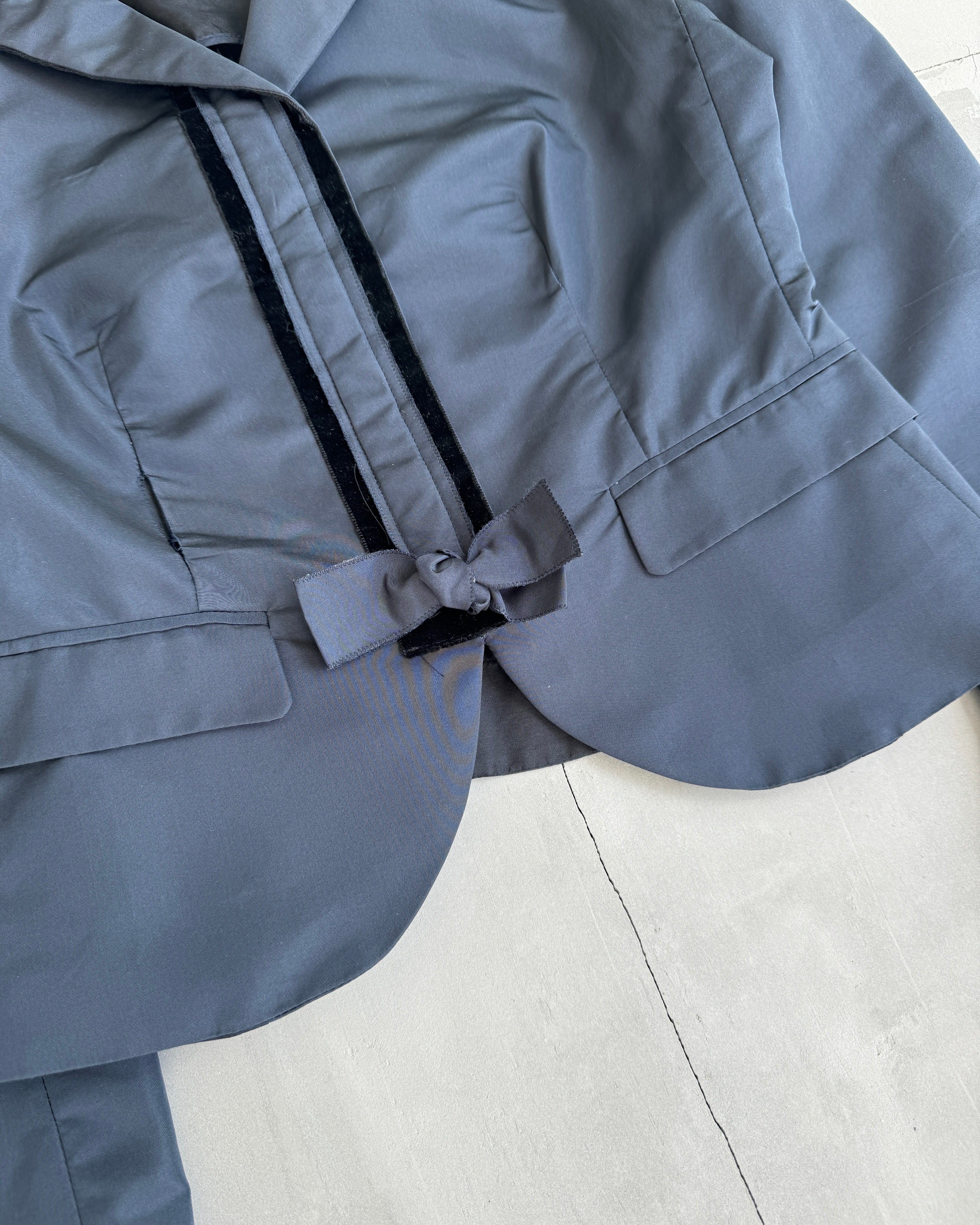 PRADA SILK & NYLON BLAZER JACKET - S/M