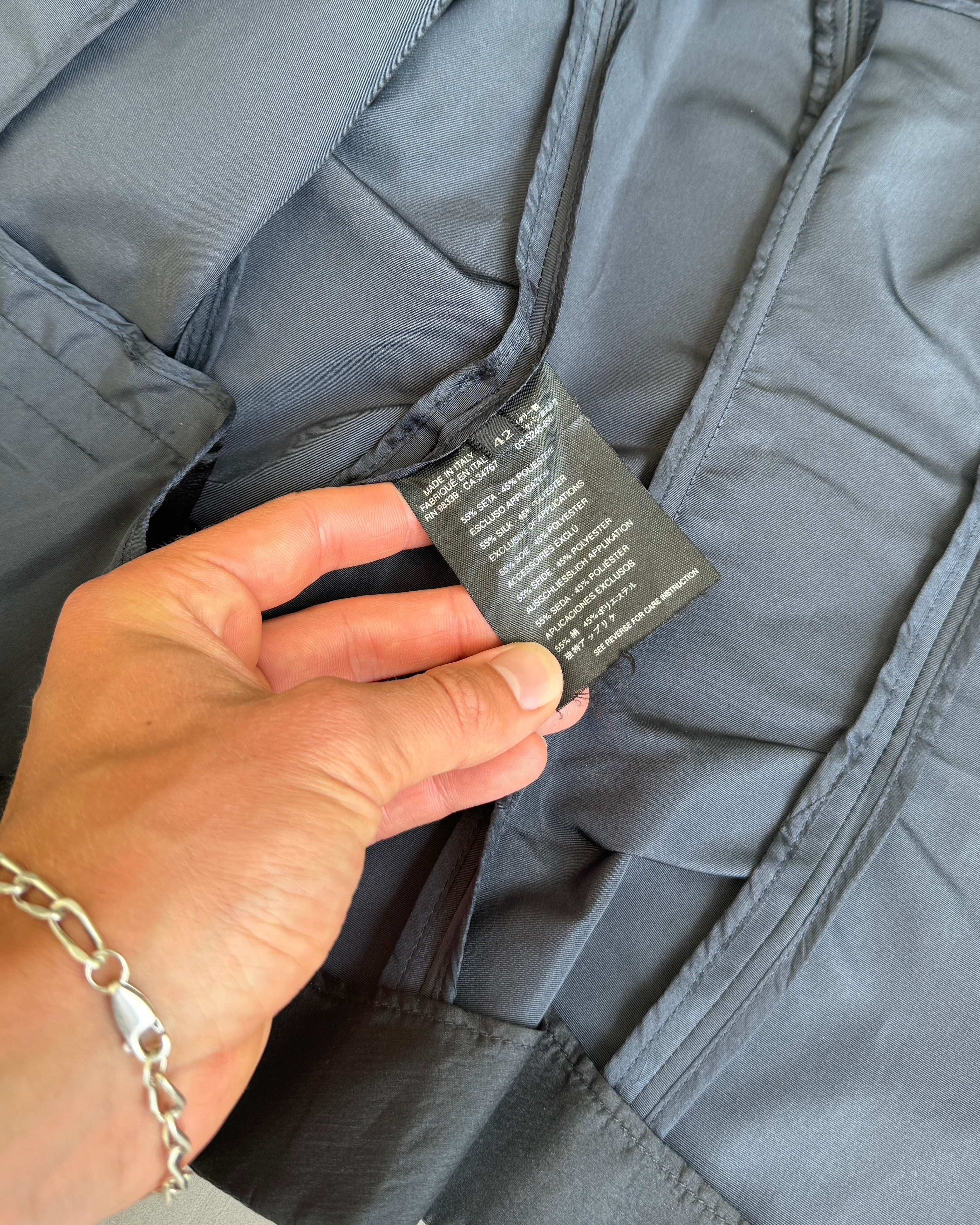 PRADA SILK & NYLON BLAZER JACKET - S/M