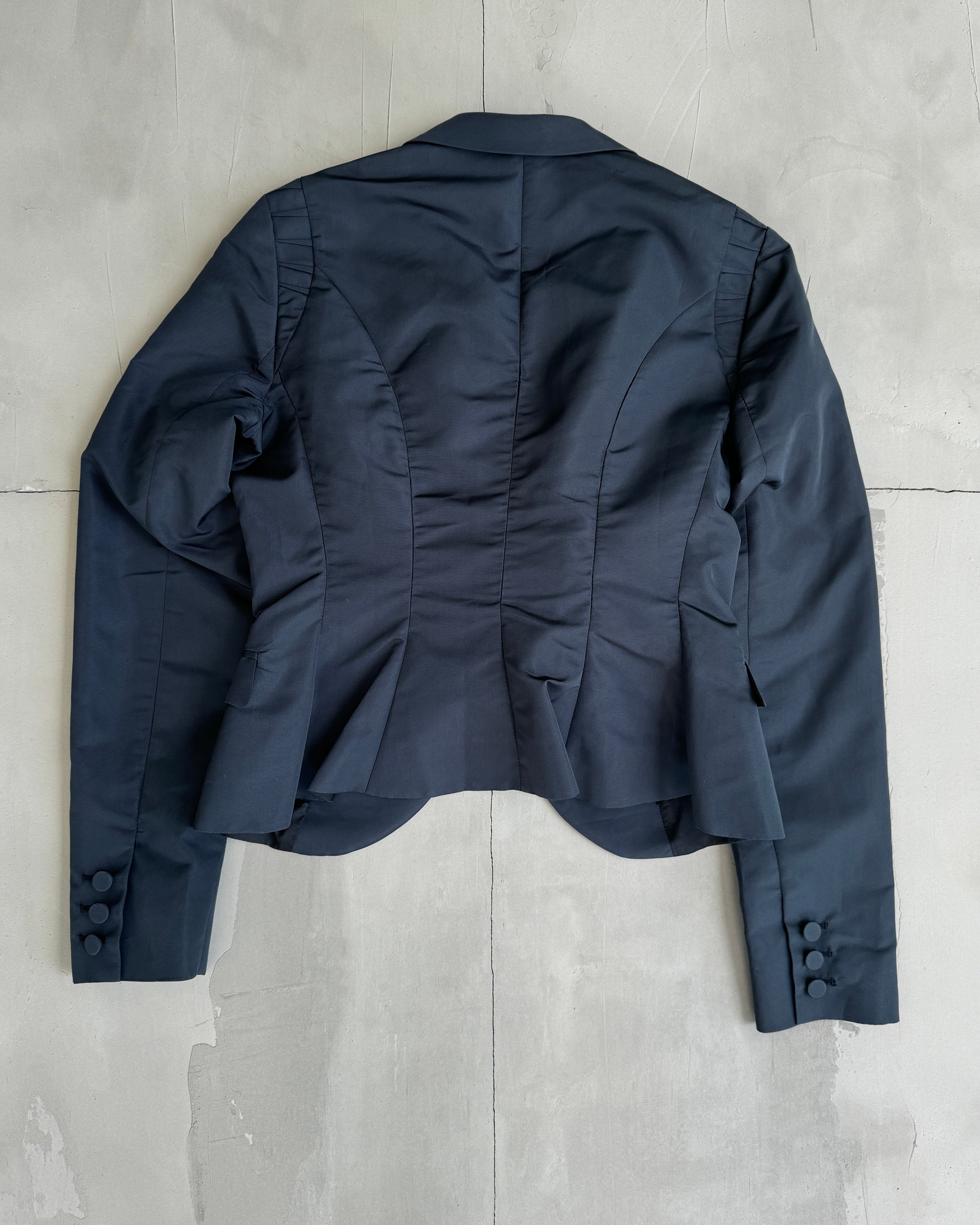 PRADA SILK & NYLON BLAZER JACKET - S/M