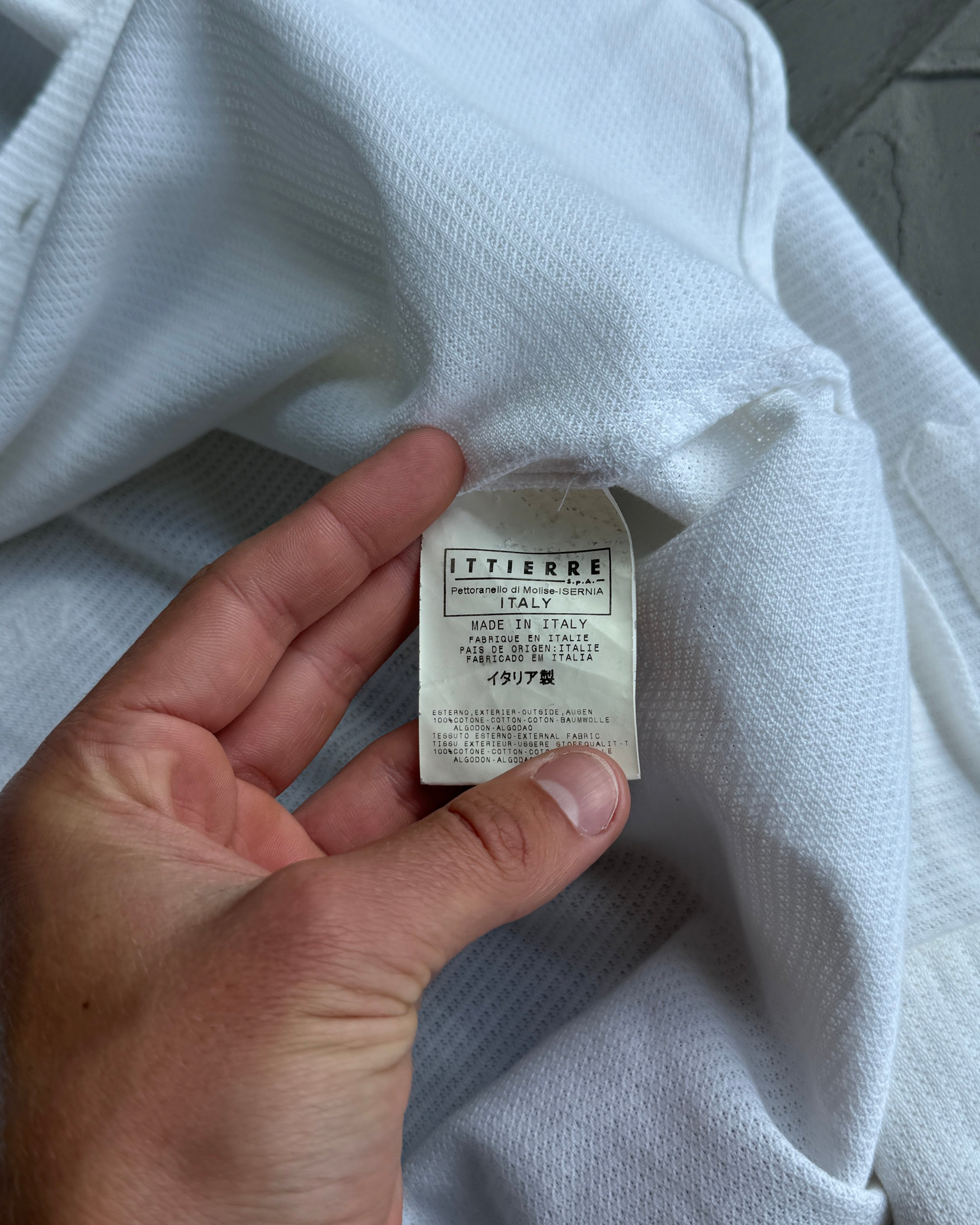 GIANFRANCO GF FERRE WHITE EMBROIDERED SHIRT