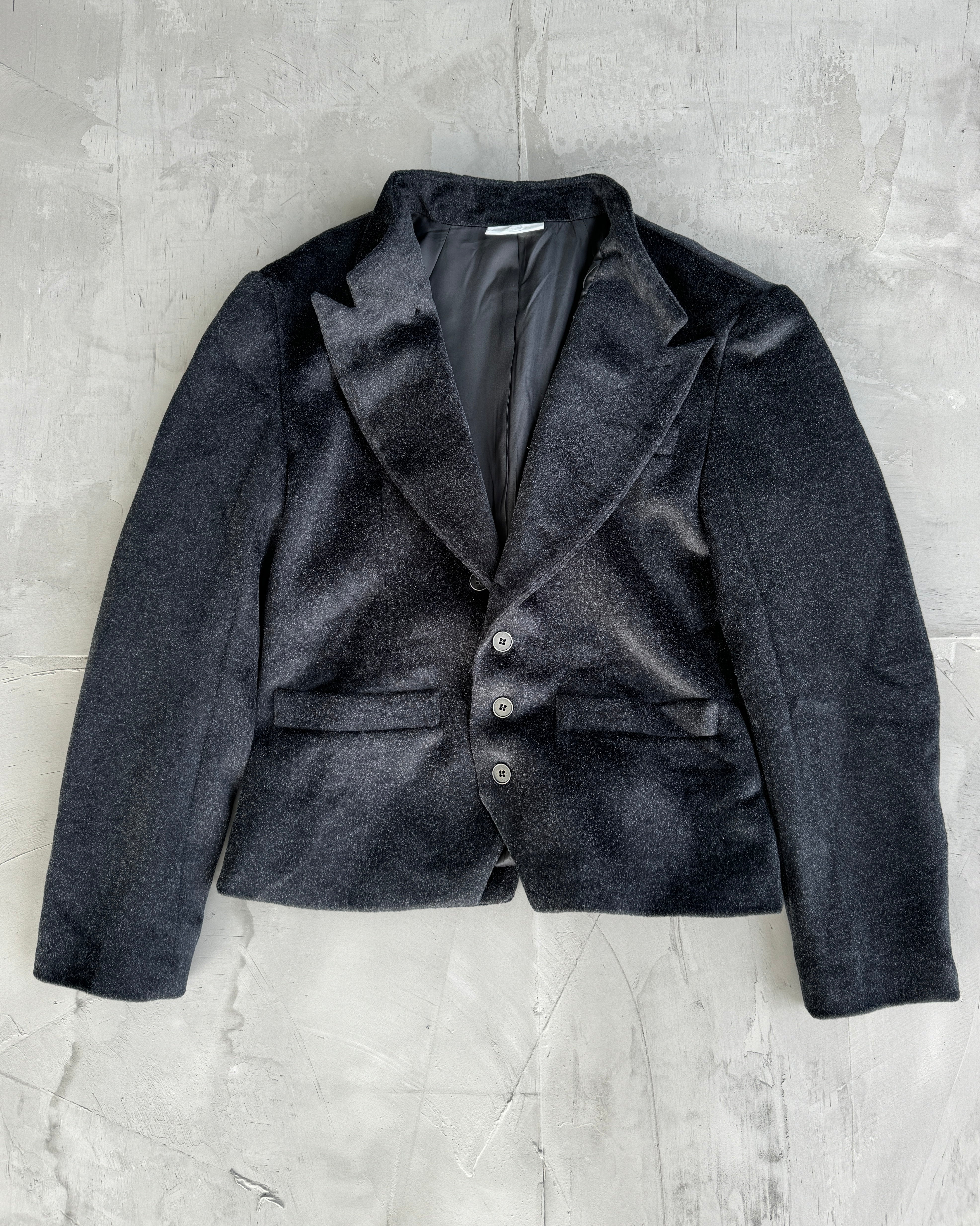 Asymmetric Button-Up Structured Jacket - S/M