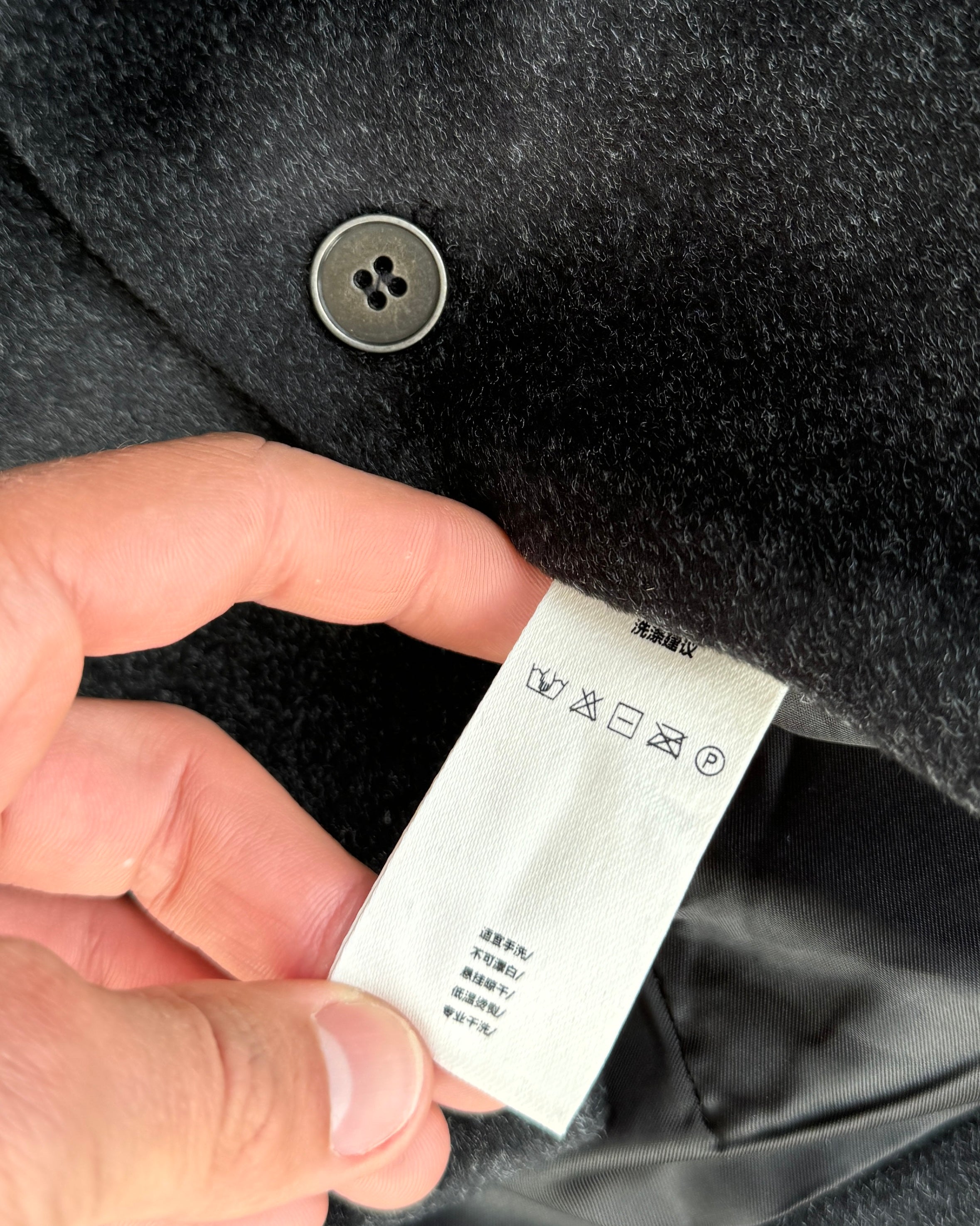 Asymmetric Button-Up Structured Jacket - S/M