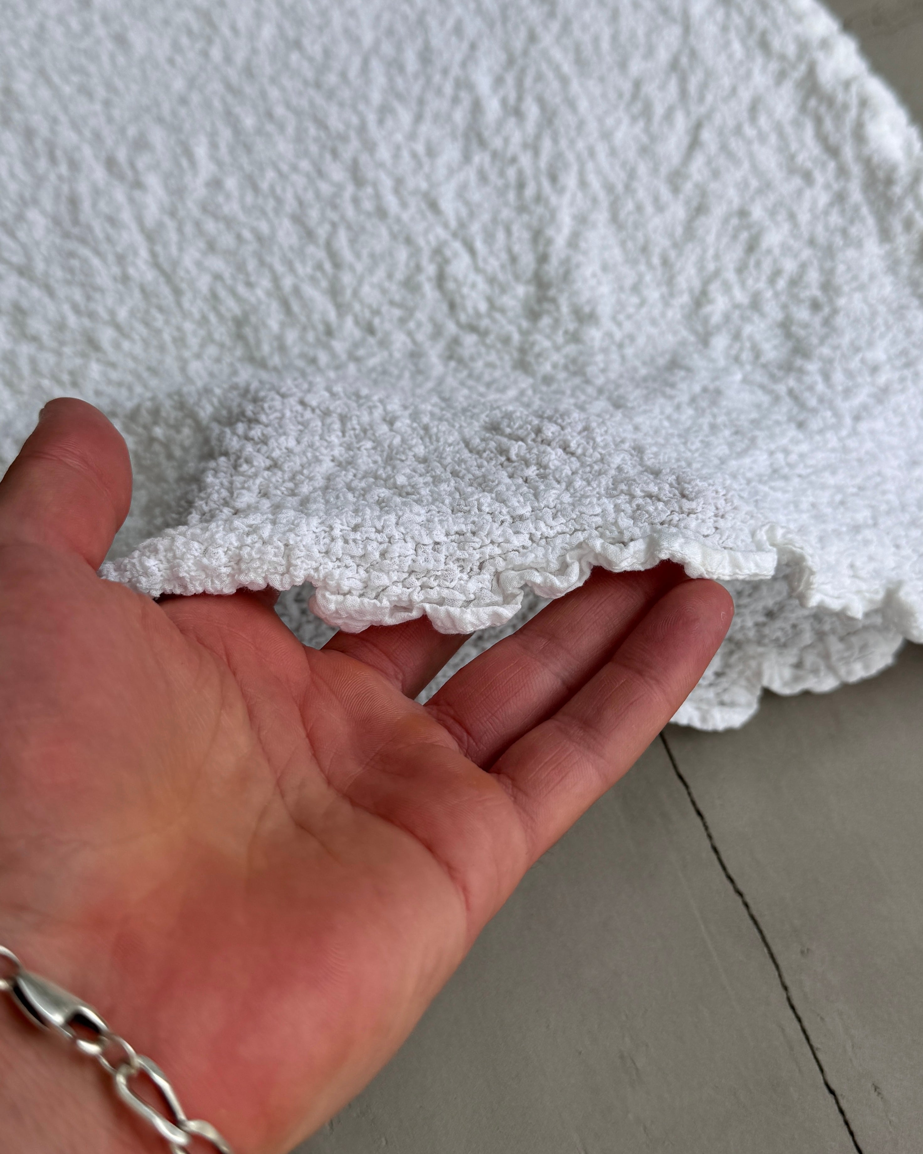 ISSEY MIYAKE SS17 'CAULIFLOWER' WHITE TOP