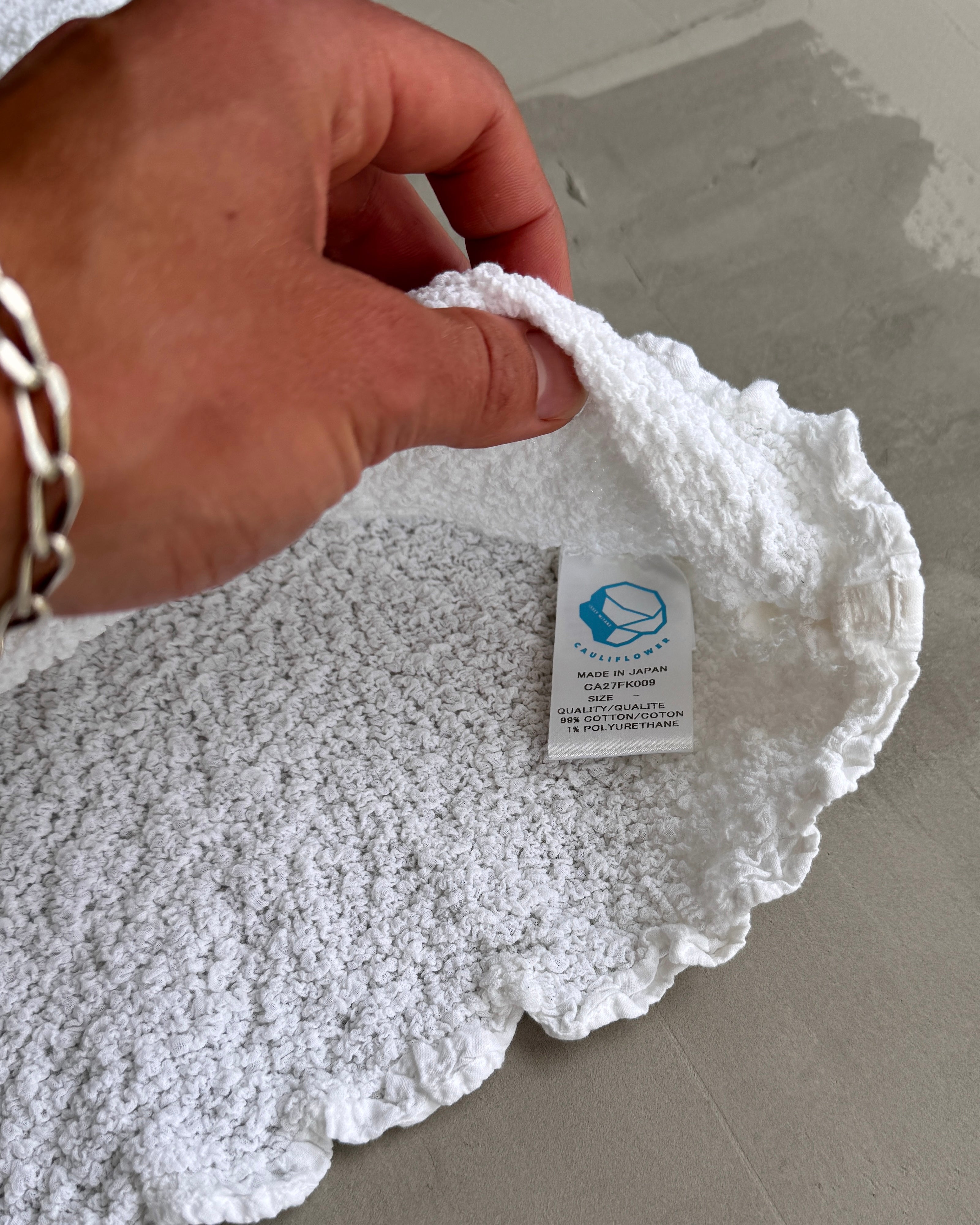 ISSEY MIYAKE SS17 'CAULIFLOWER' WHITE TOP