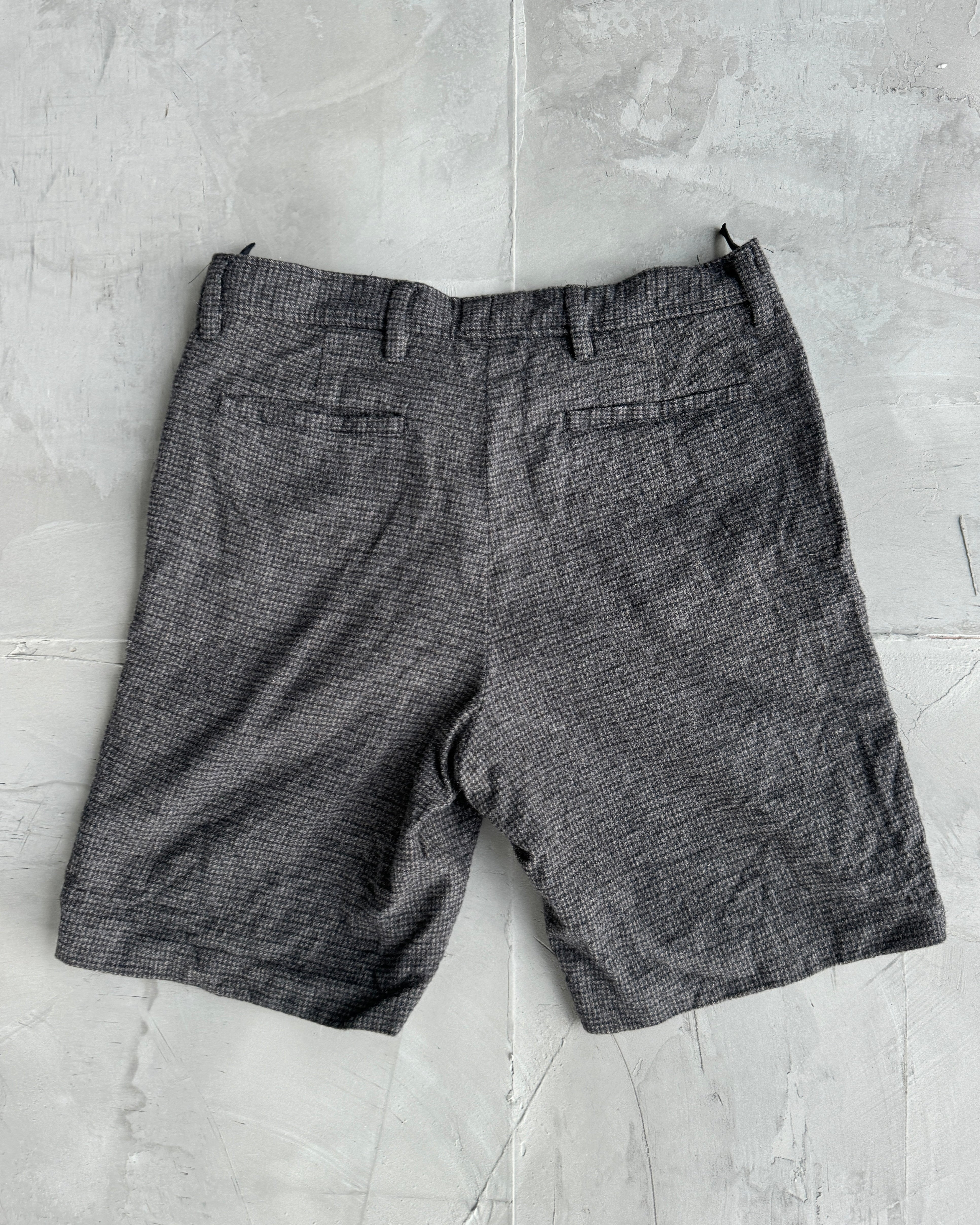 Miu Miu AW06 Plaid Check Wool Shorts - W29"