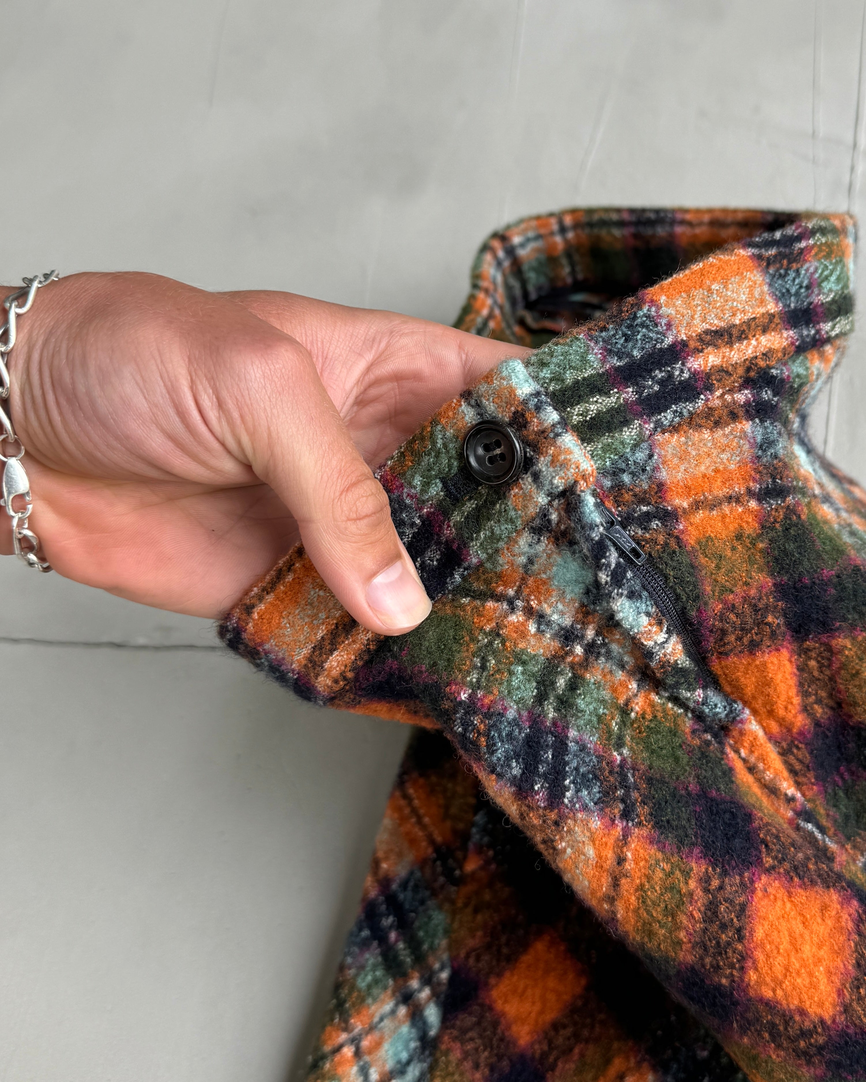 COMME DES GARCONS AW98 WOOL TARTAN MAXI SKIRT - XS