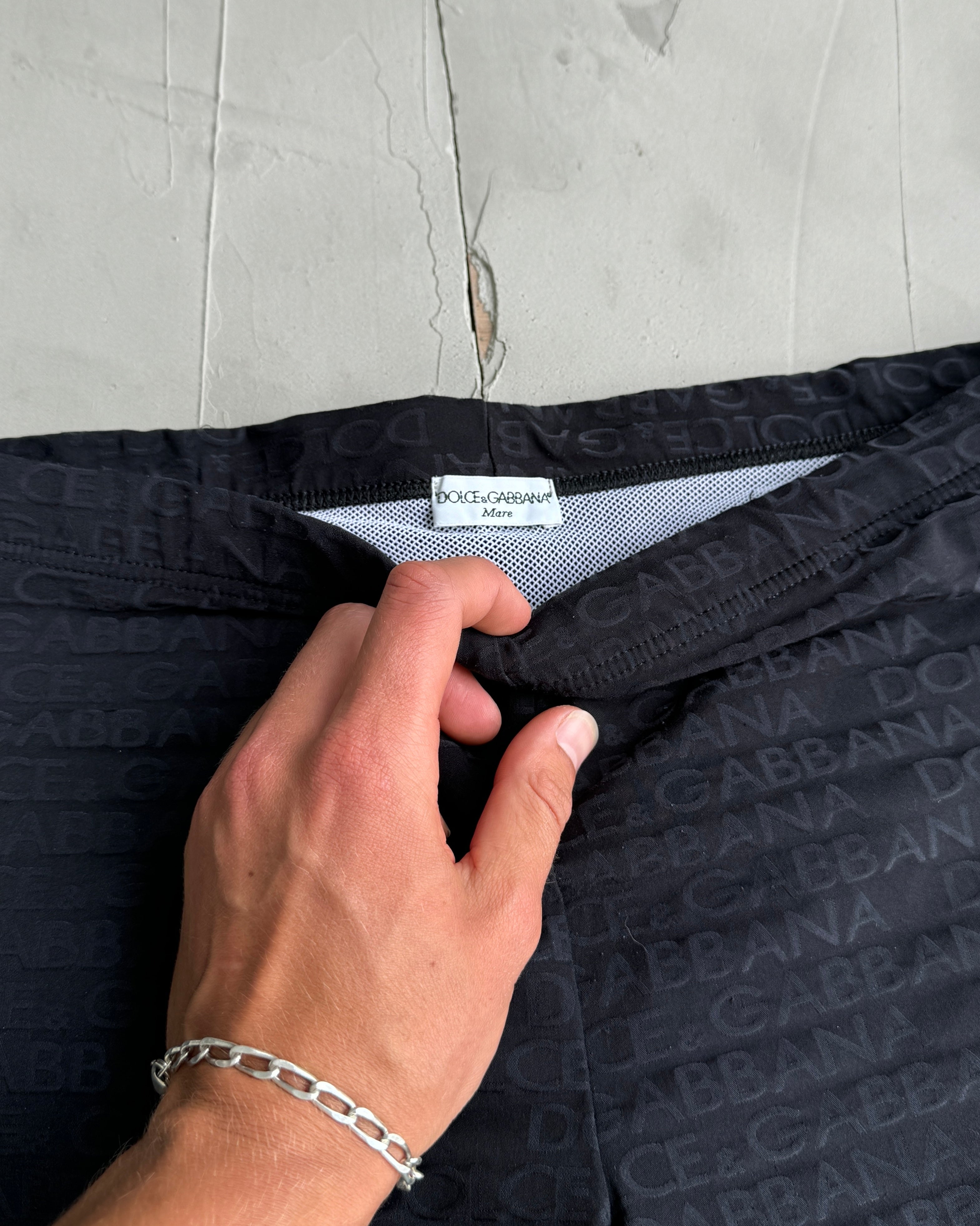 DOLCE & GABBANA D&G MARE MINI BLACK SHORTS - L