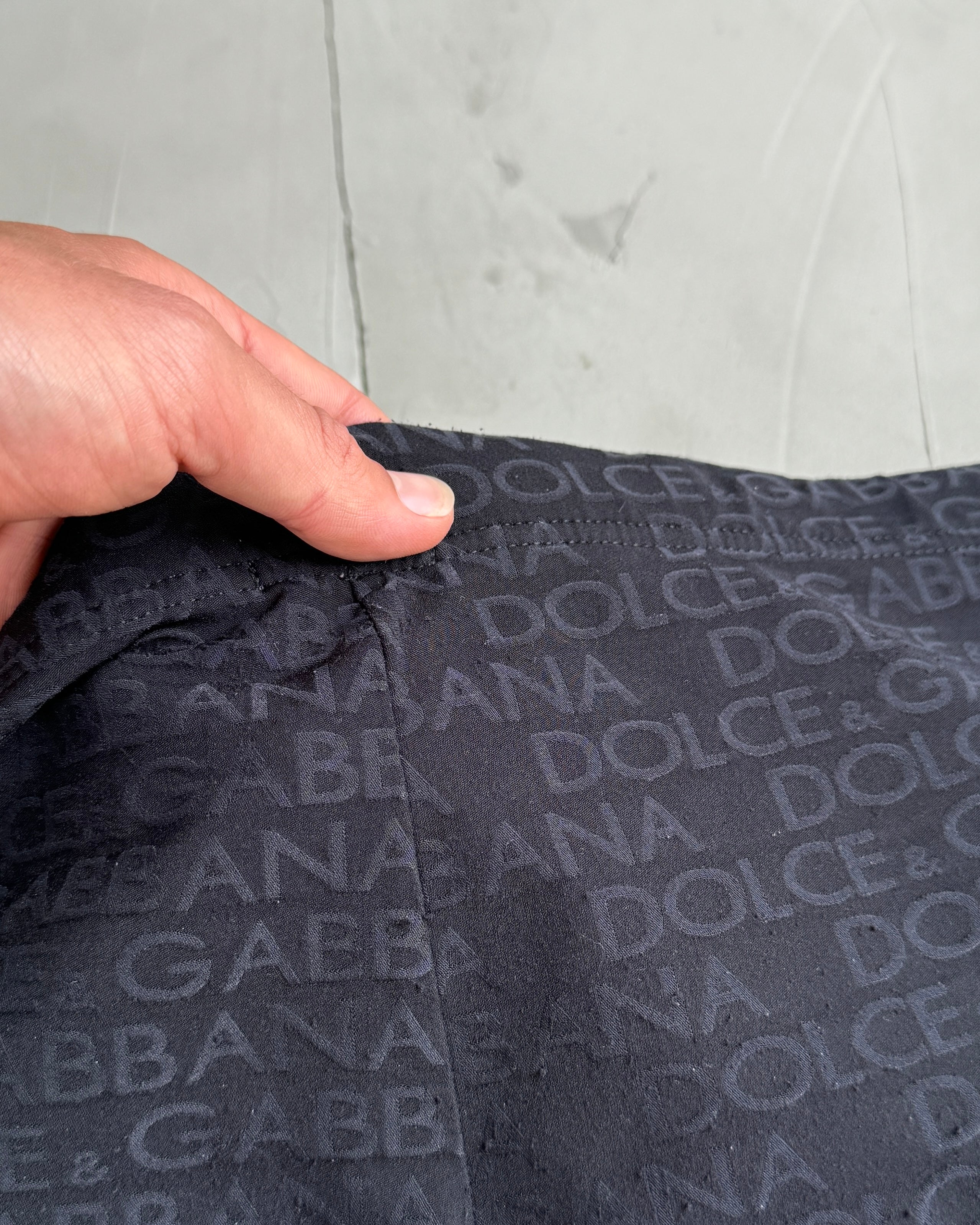 DOLCE & GABBANA D&G MARE MINI BLACK SHORTS - L