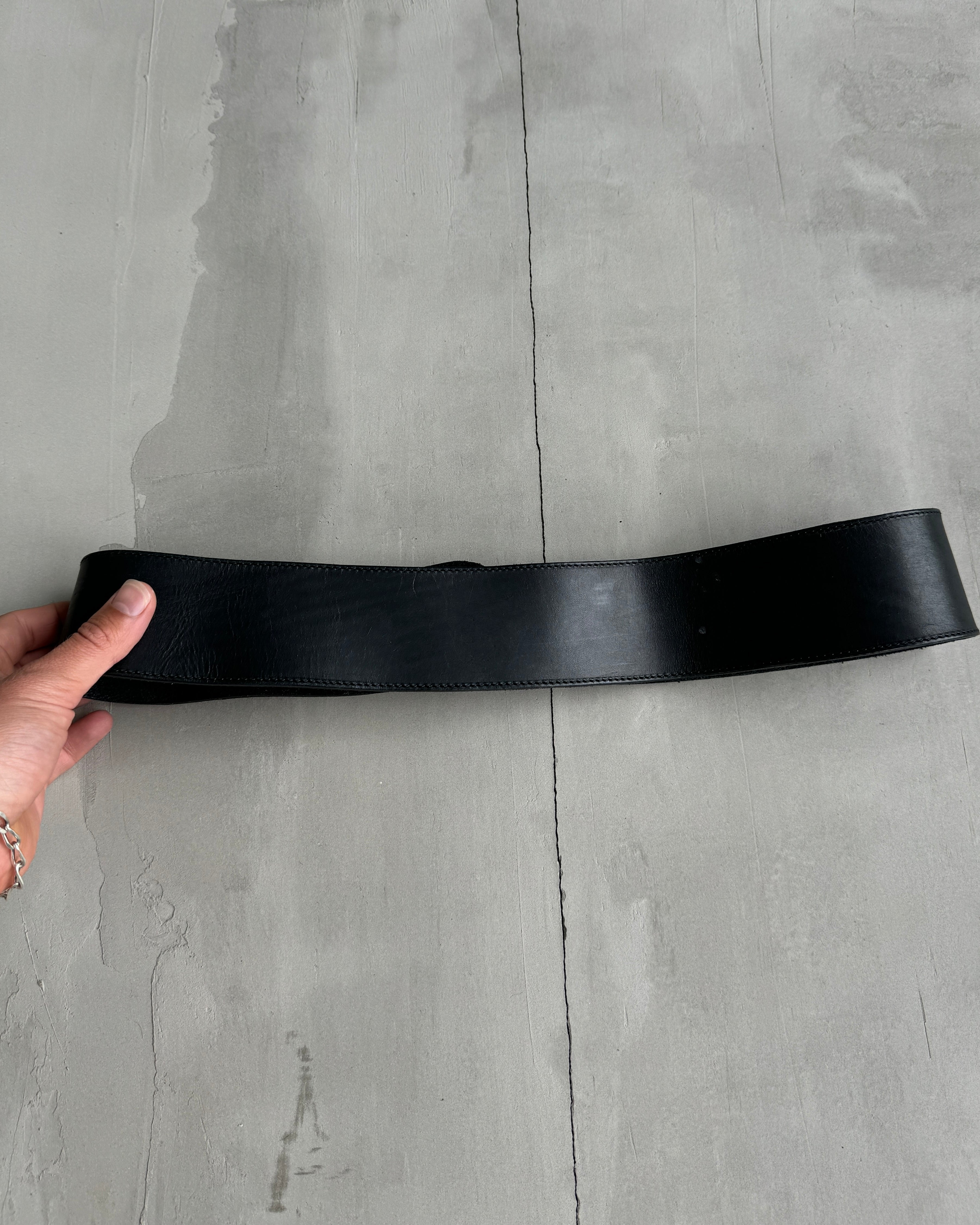 KENZO WESTERN LEATHER BELT - M