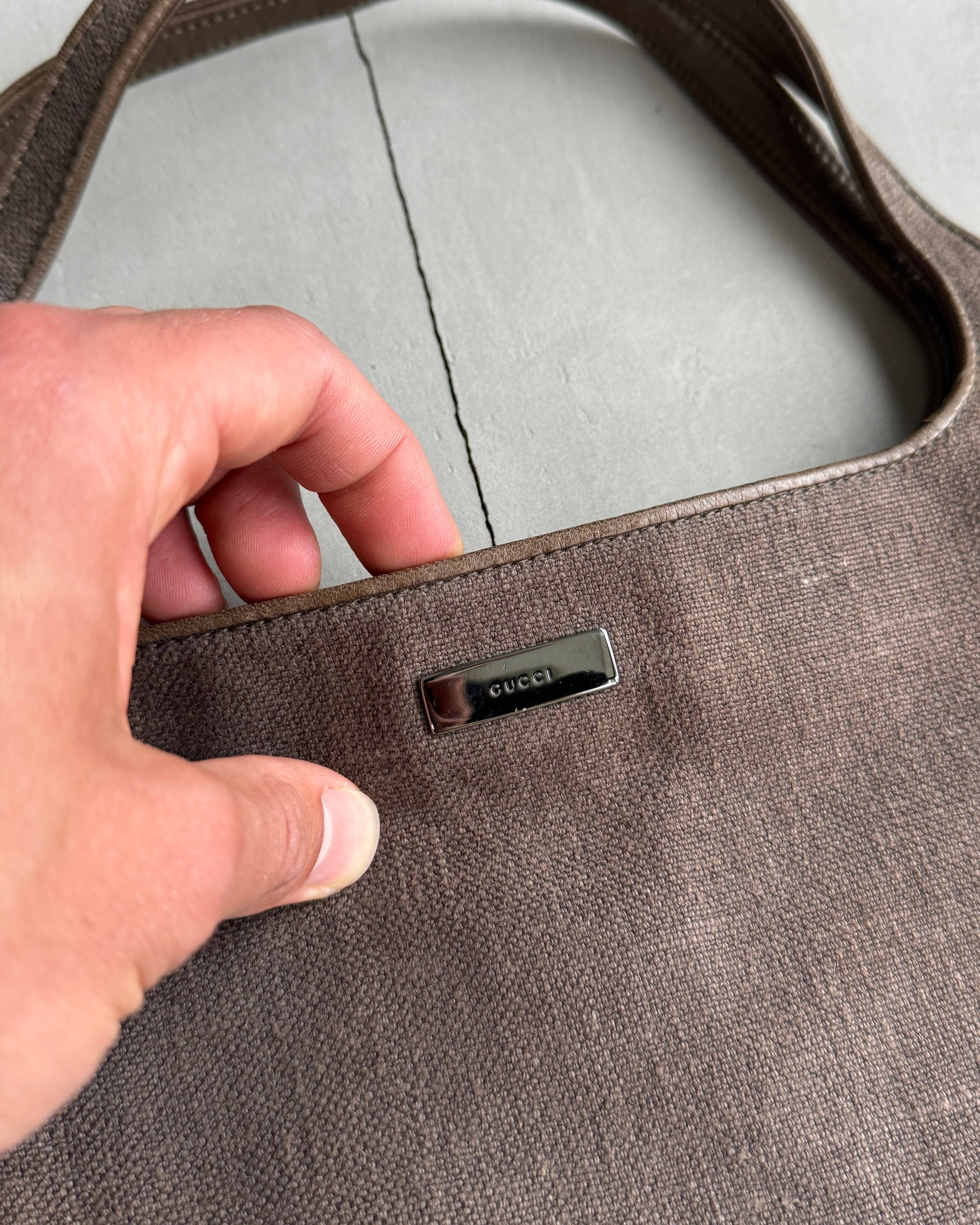 GUCCI BY TOM FORD SS01 CANVAS SHOULDER BAG