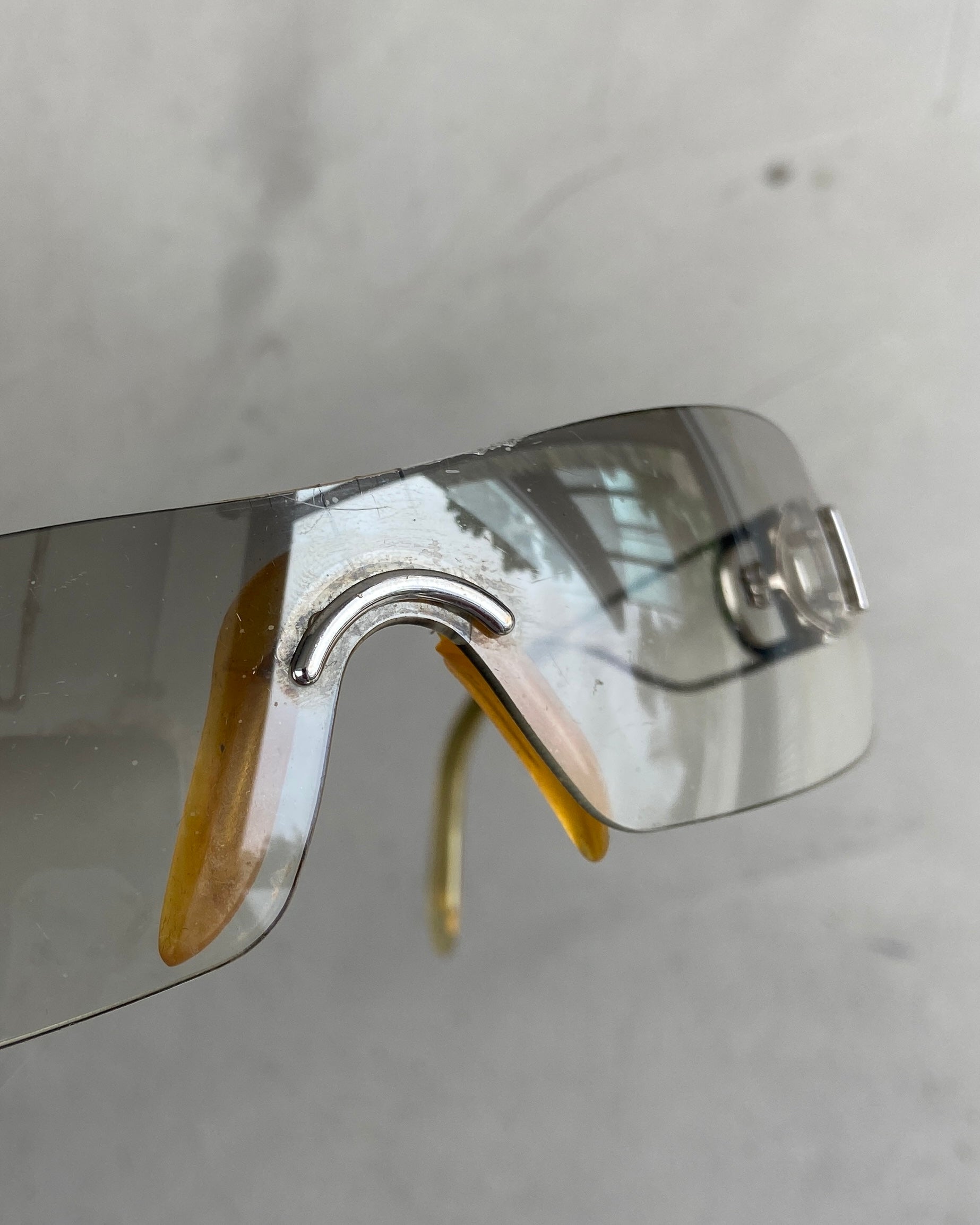 DIOR "MISS DIORELLA" WRAP AROUND CLEAR SUNGLASSES