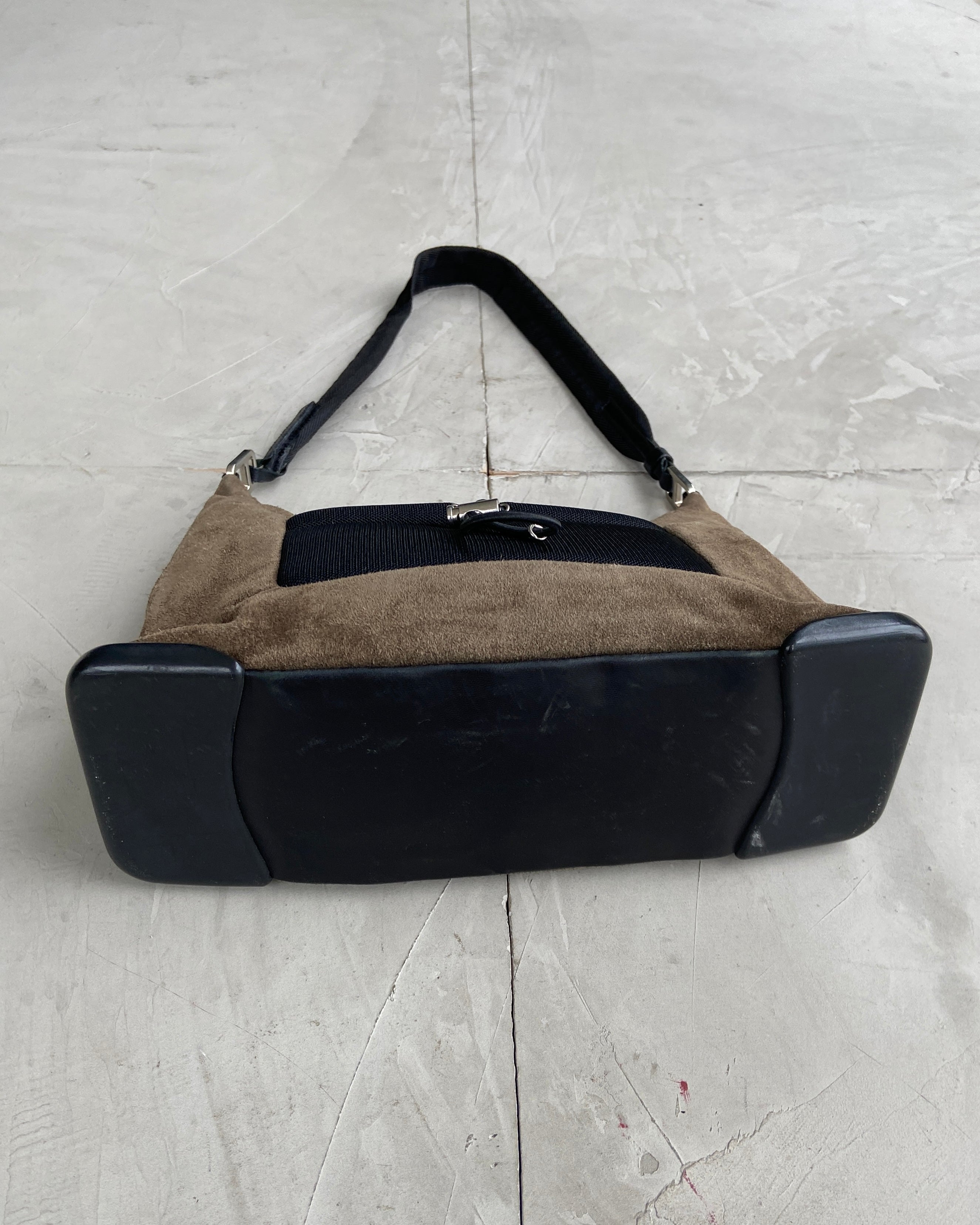 PRADA FW1999 SUEDE POUCH SHOULDER BAG