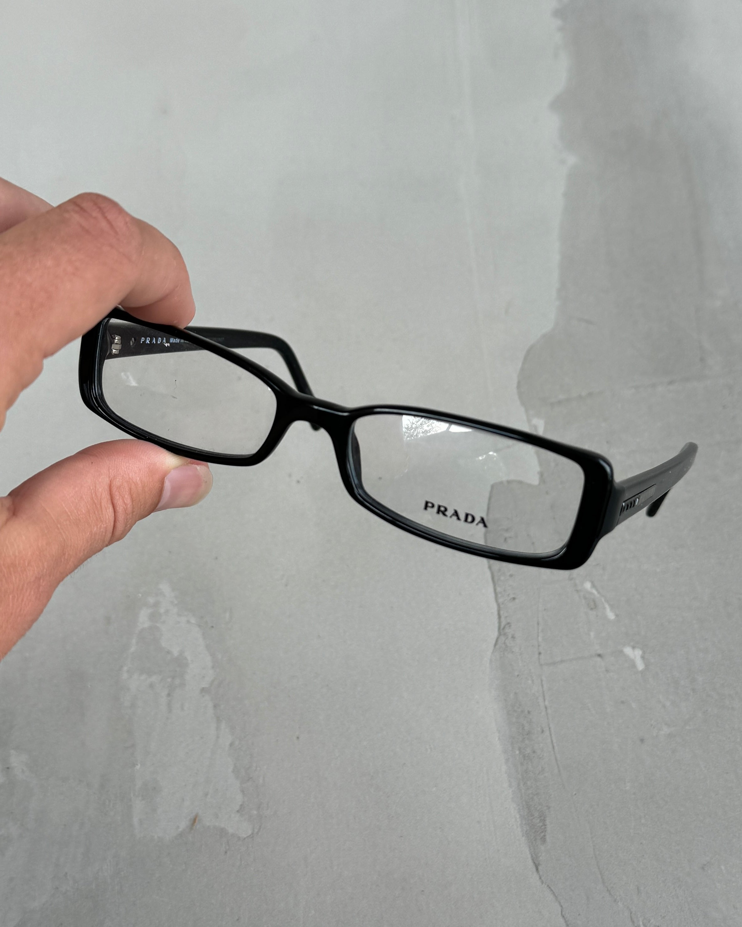 PRADA CLEAR LENS BLACK BAYONETTA EYE GLASSES