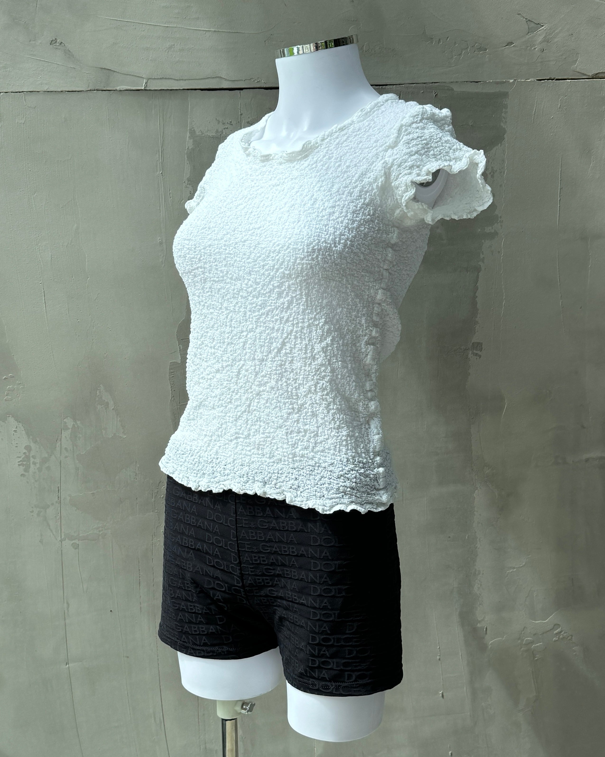 ISSEY MIYAKE SS17 'CAULIFLOWER' WHITE TOP