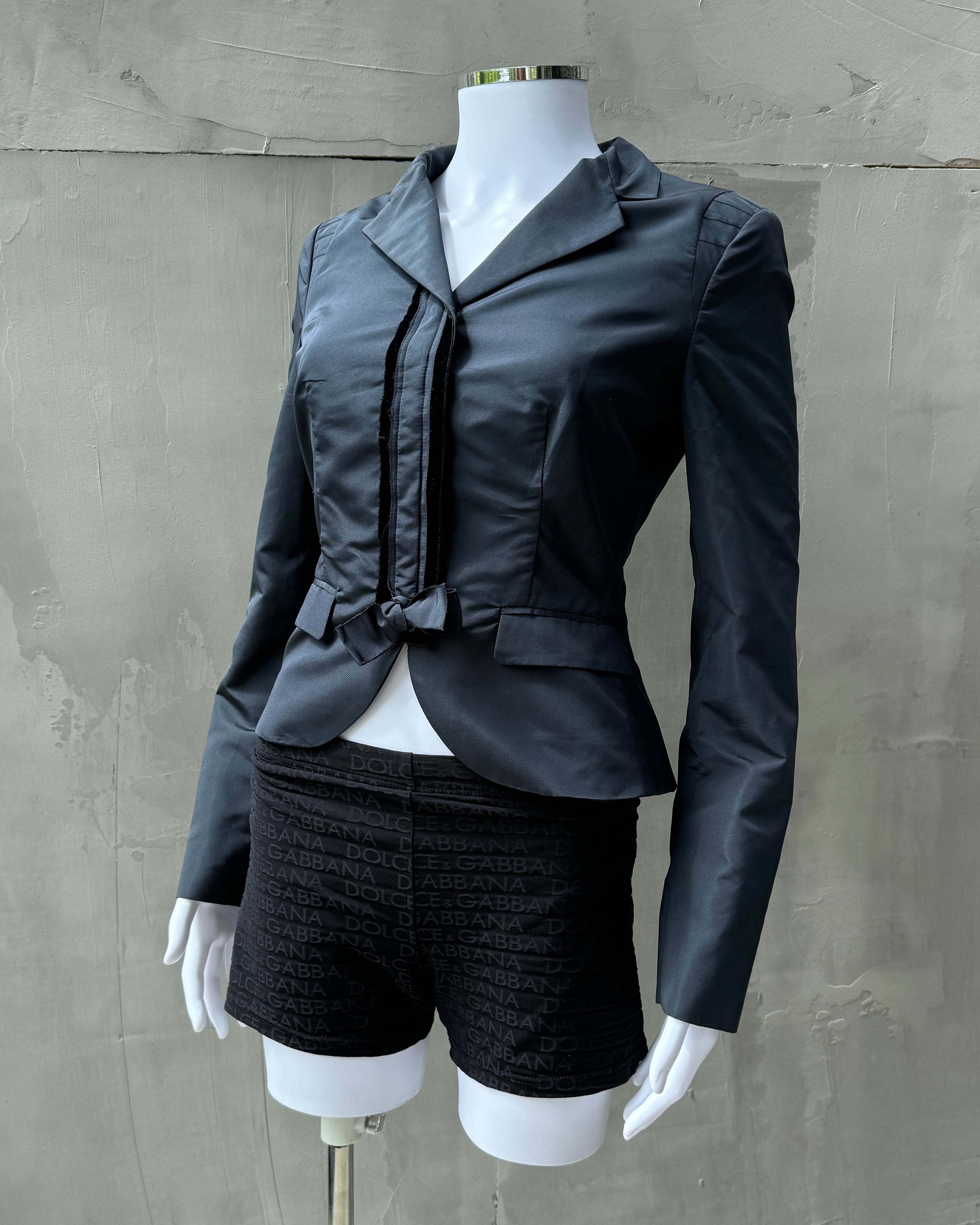 PRADA SILK & NYLON BLAZER JACKET - S/M