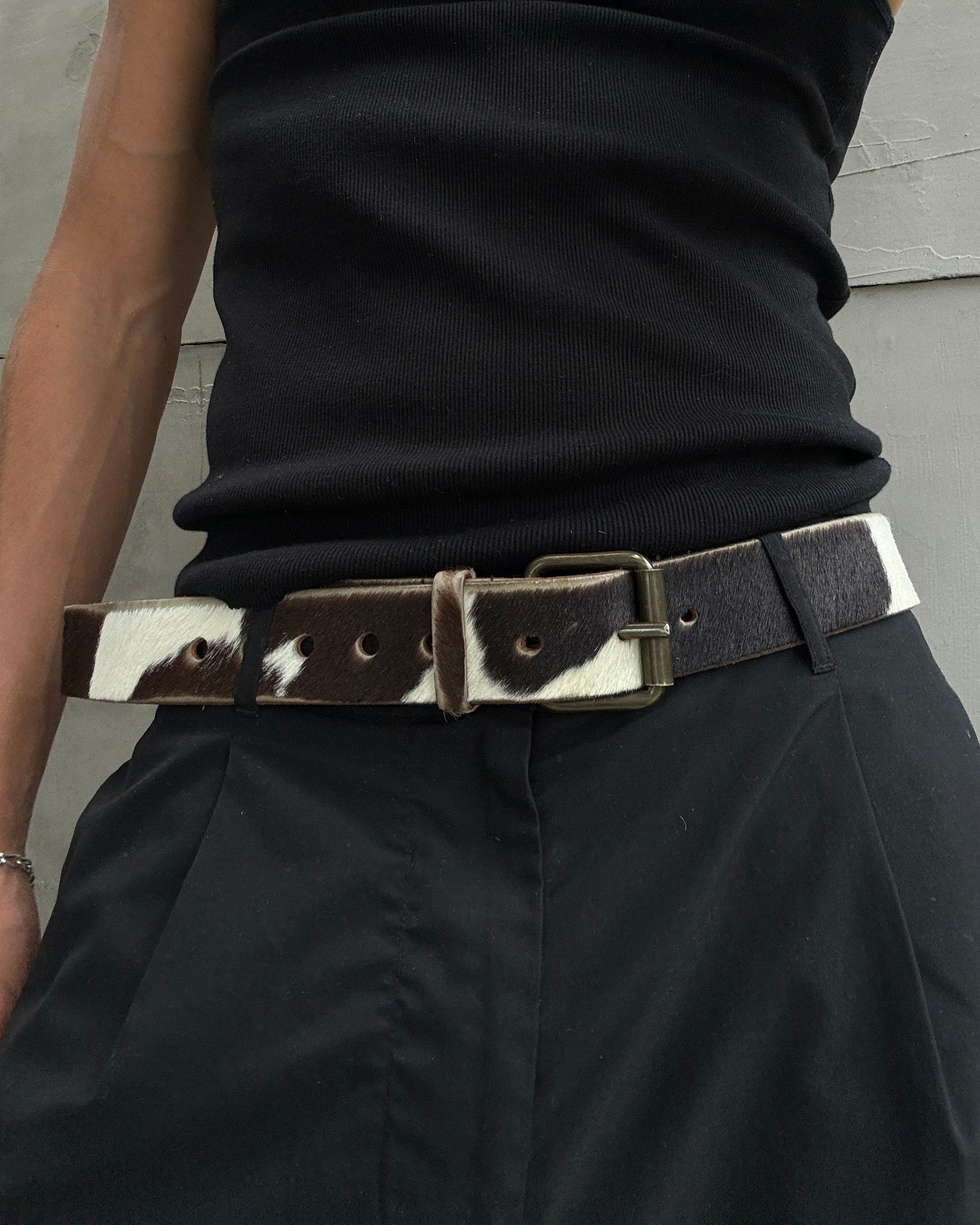 MIU MIU SS02 CALF FUR BELT