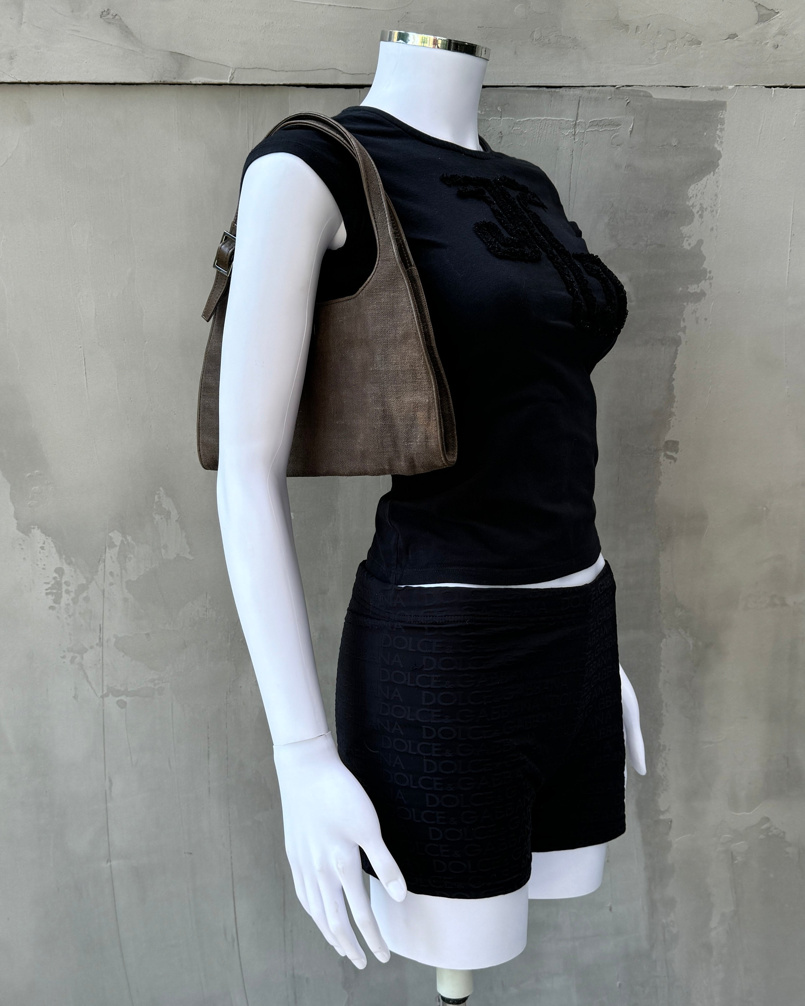 GUCCI BY TOM FORD SS01 CANVAS SHOULDER BAG