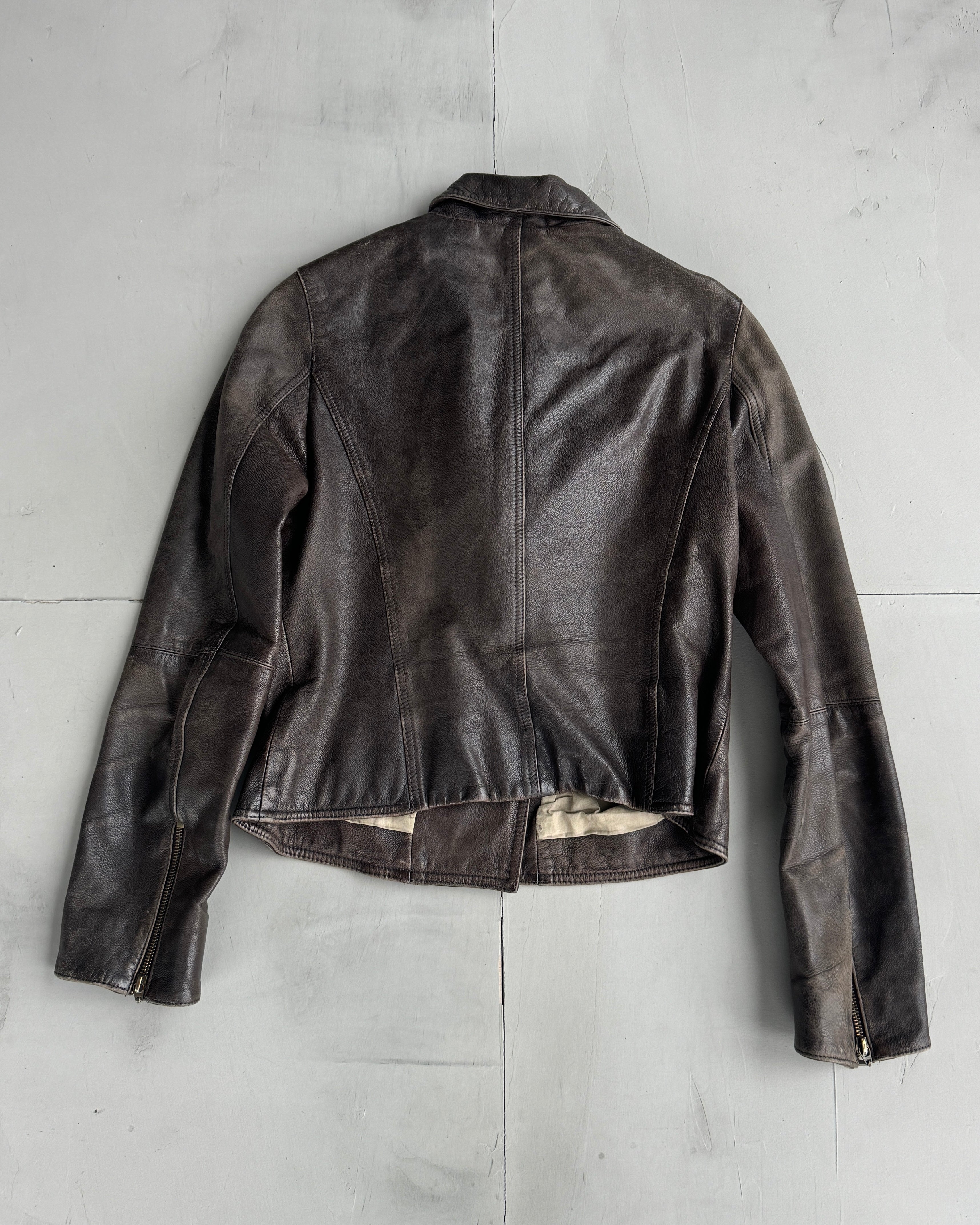 Cofi Asymmetric Leather Jacket
