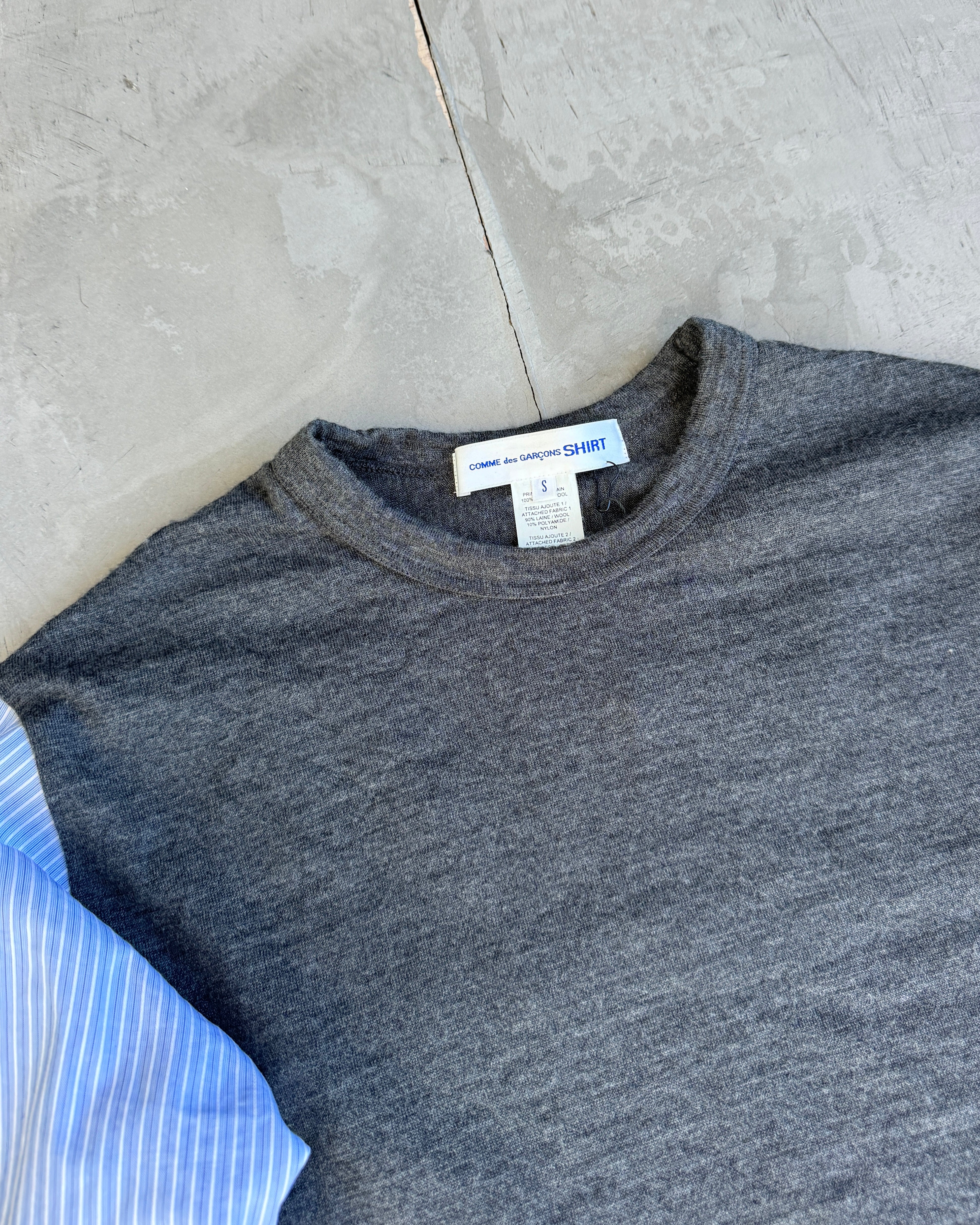 Comme des Garcons SHIRT Wool Patchwork Camo Top - S