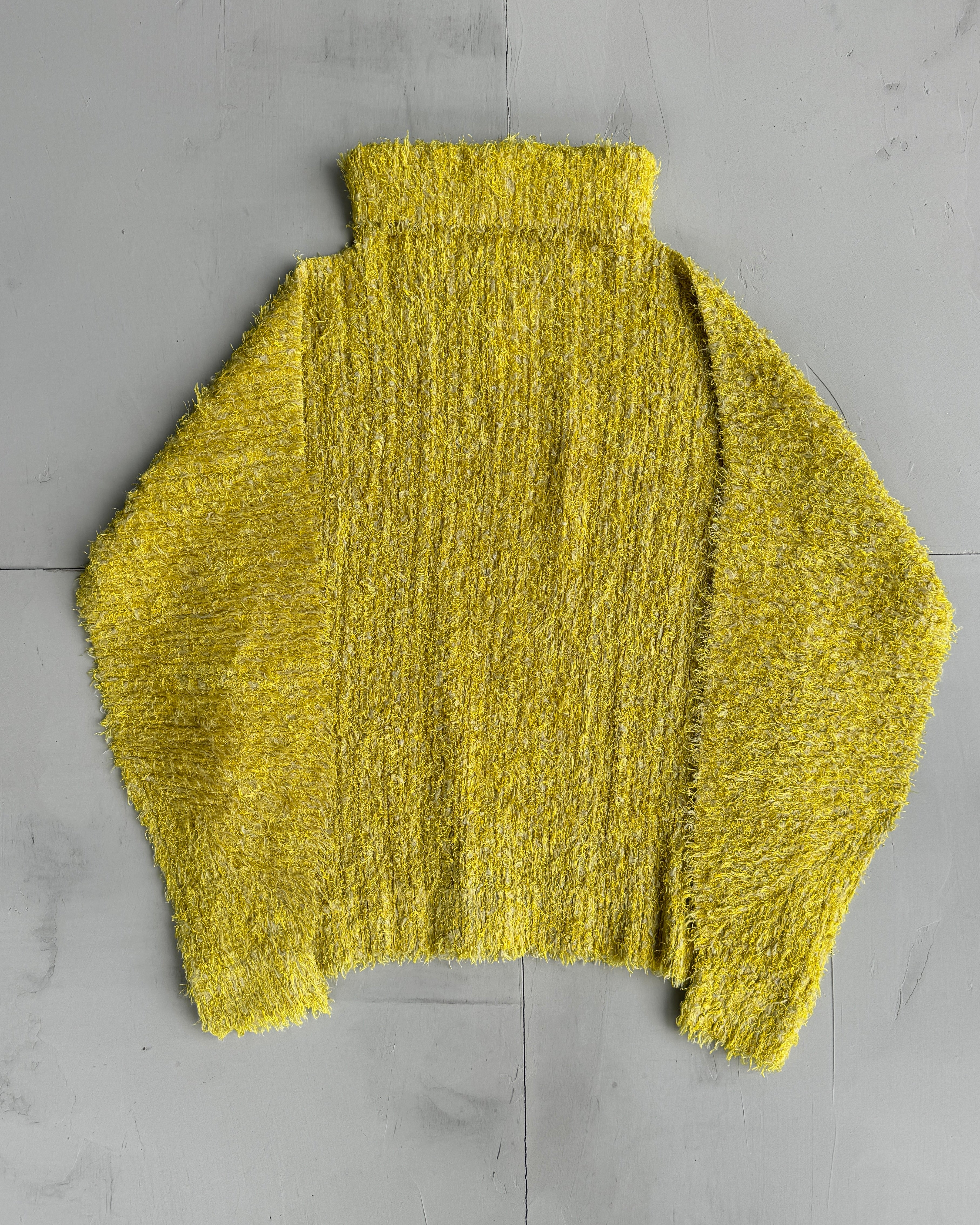 Issey Miyake Pleats Please FW18 Textured Yellow Top