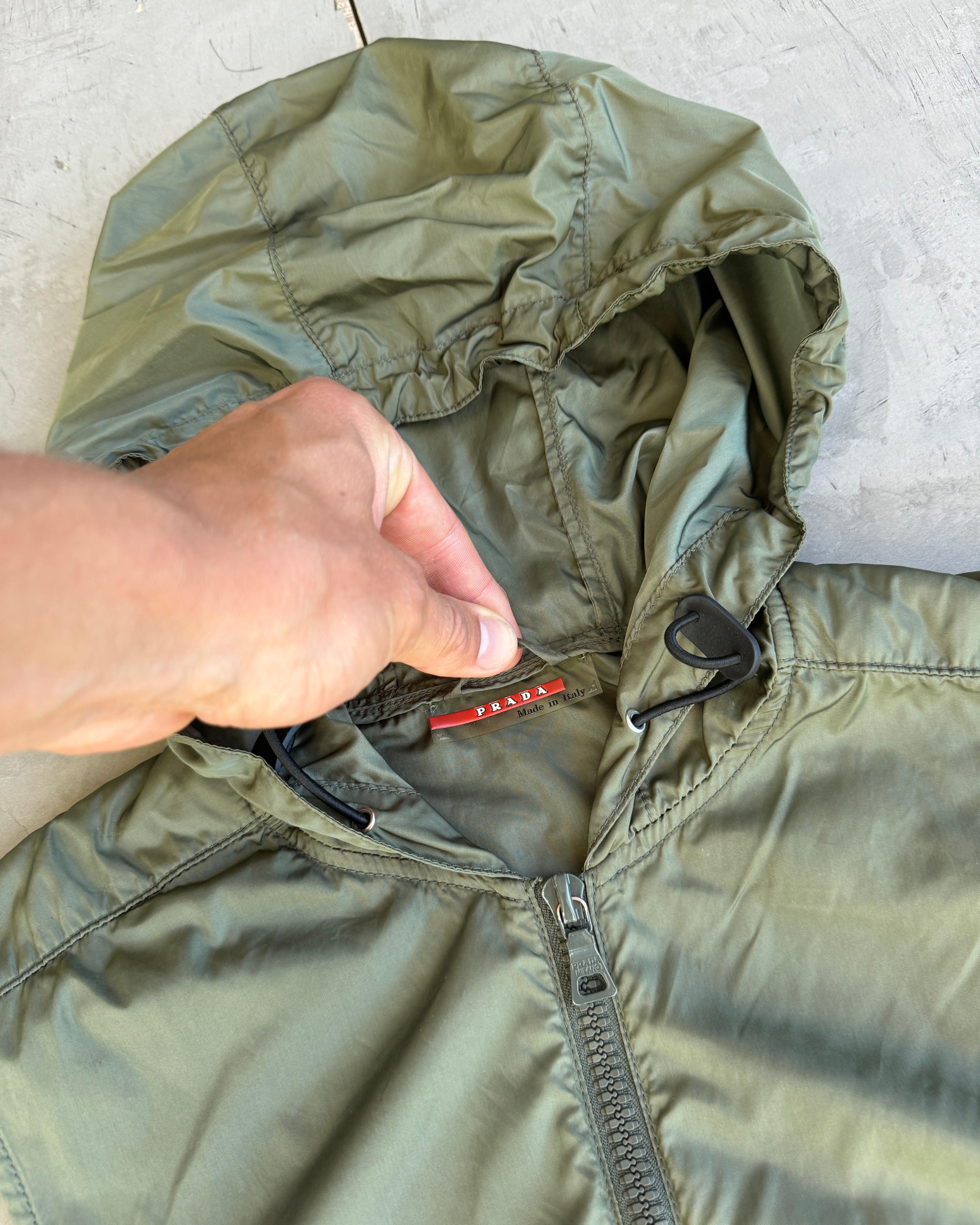 Prada Sport SS00 Nylon Hooded Vest - M