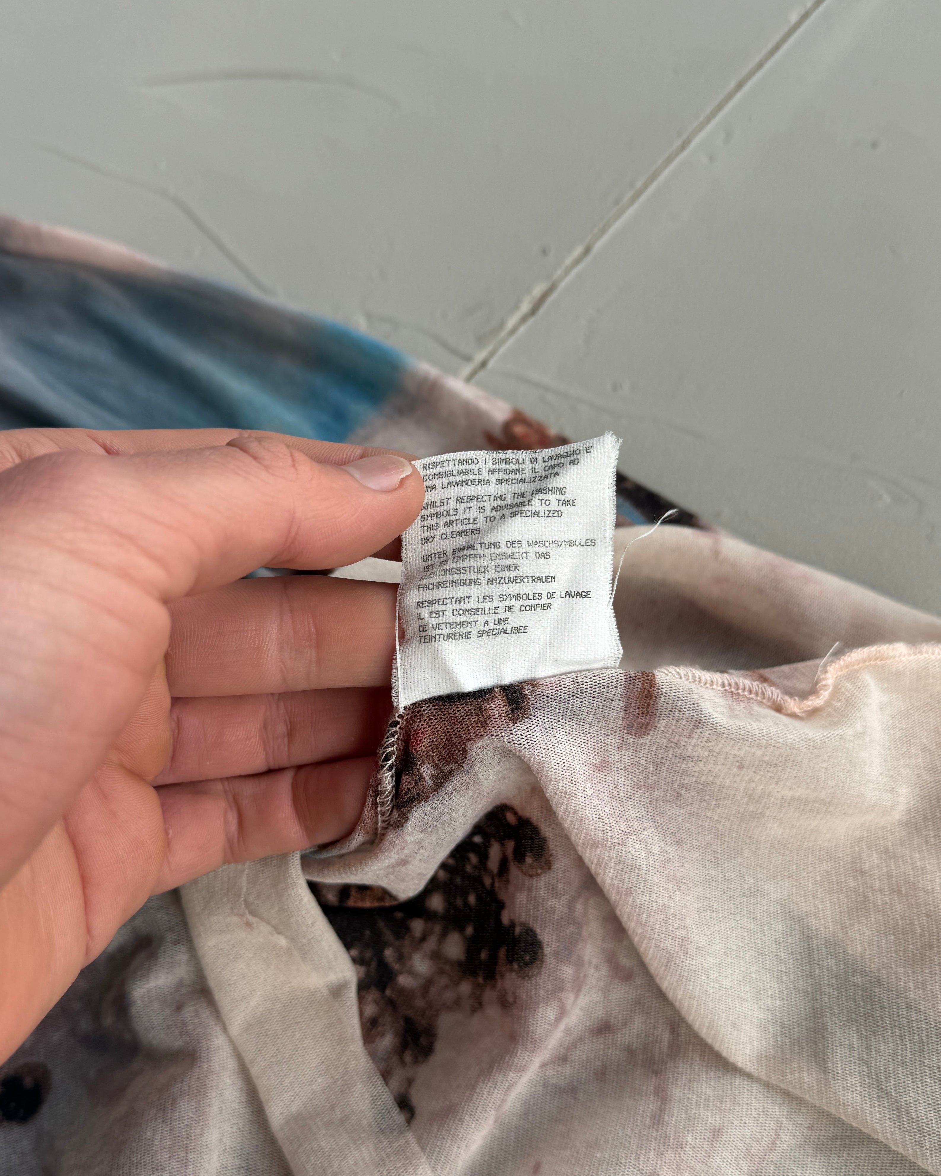 JEAN PAUL GAULTIER AW98 GRAPHIC MESH TOP - M