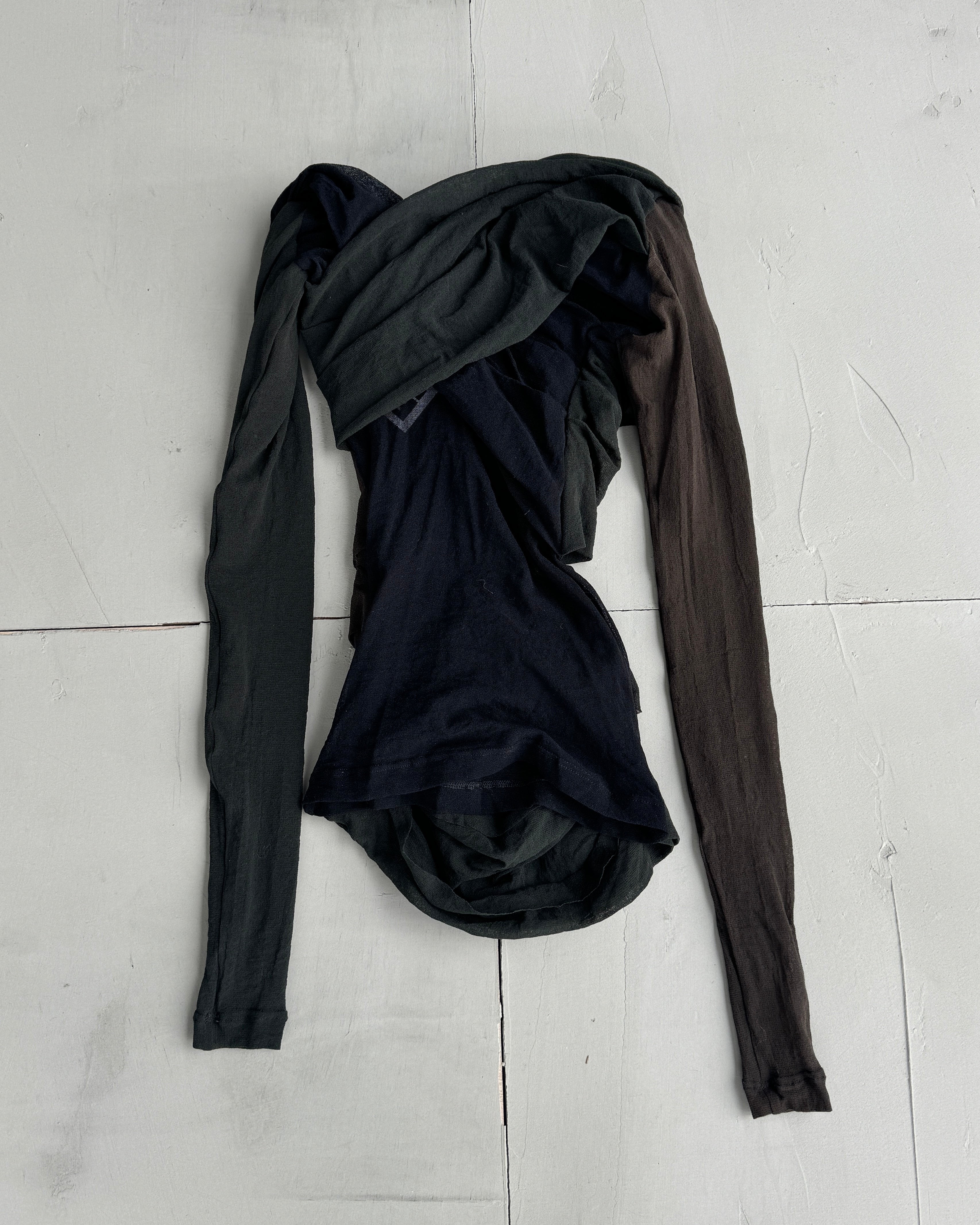 PLEIN SUD 2000'S WRAP MESH TOP