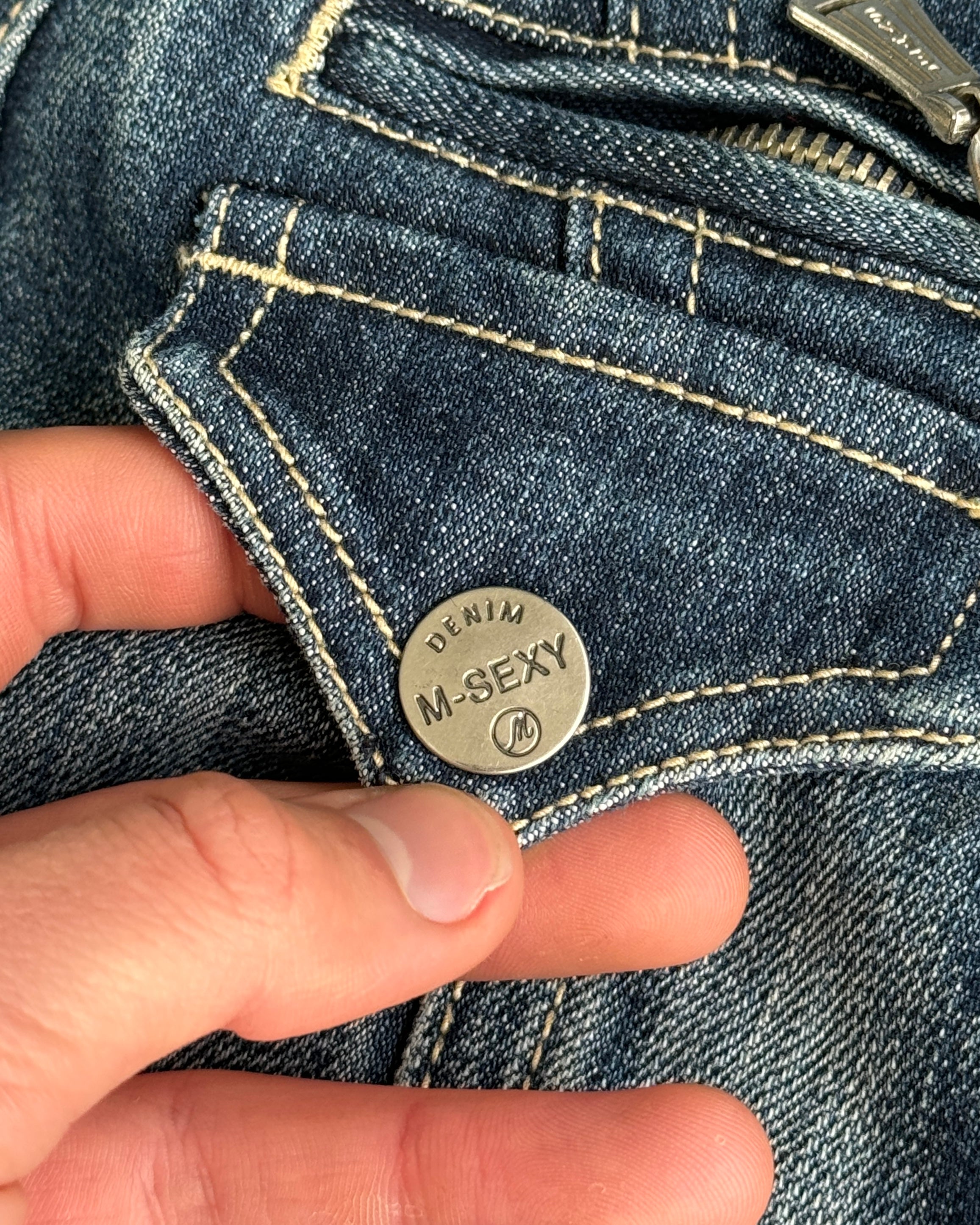 DIESEL 2000'S DENIM WAISTCOAT - S