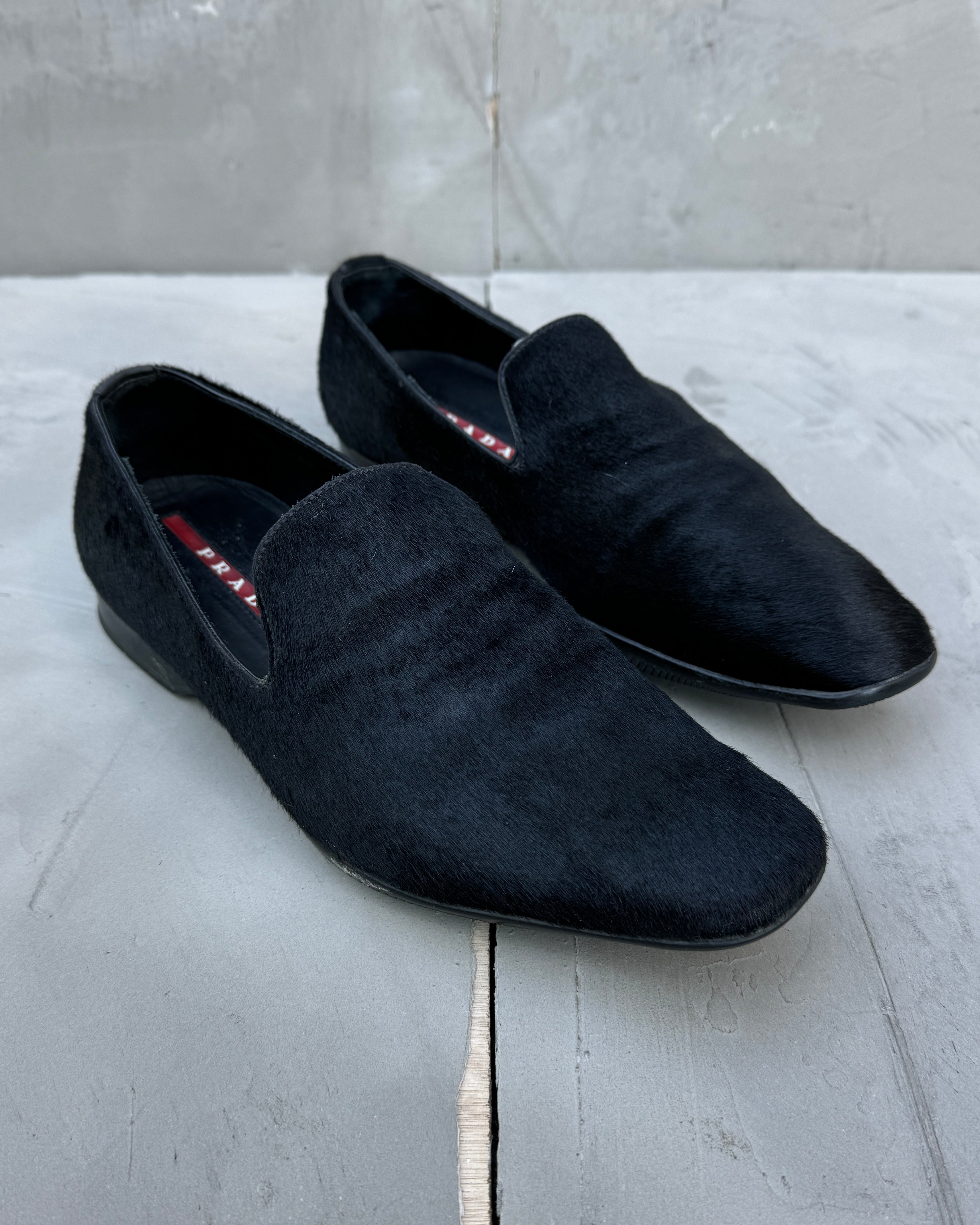 Prada Ponyhair Leather Slip-On Loafer - UK 5