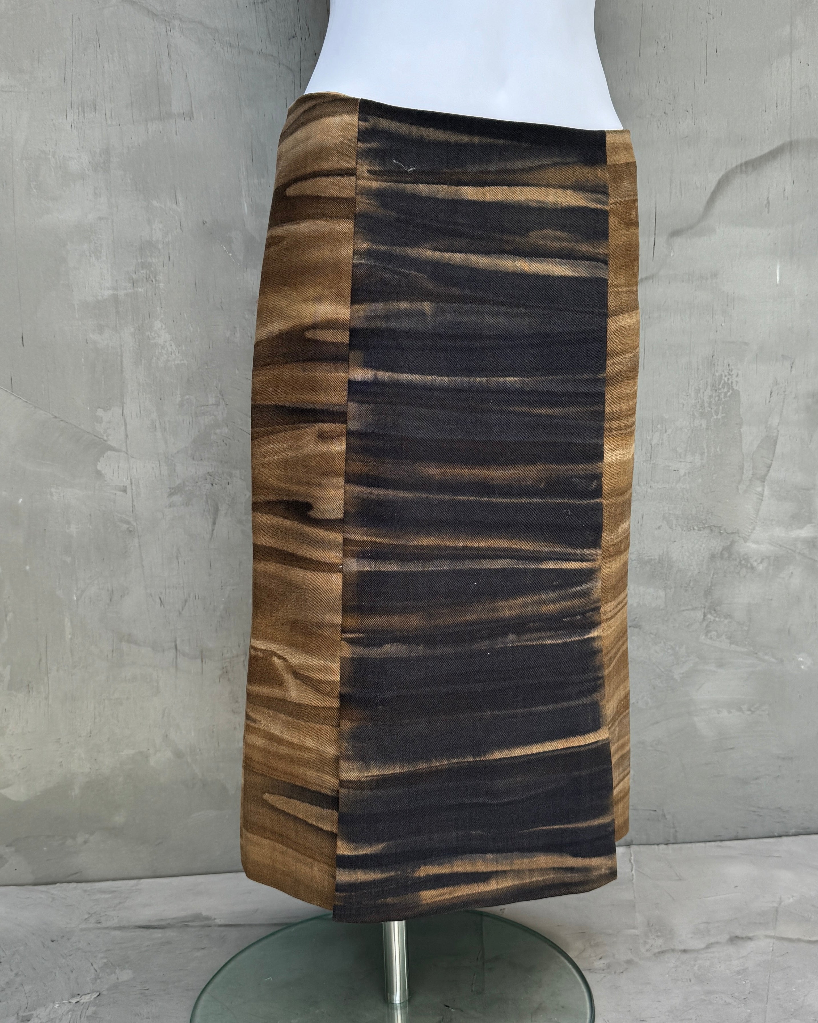 Prada Wool Brown Midi Skirt - S