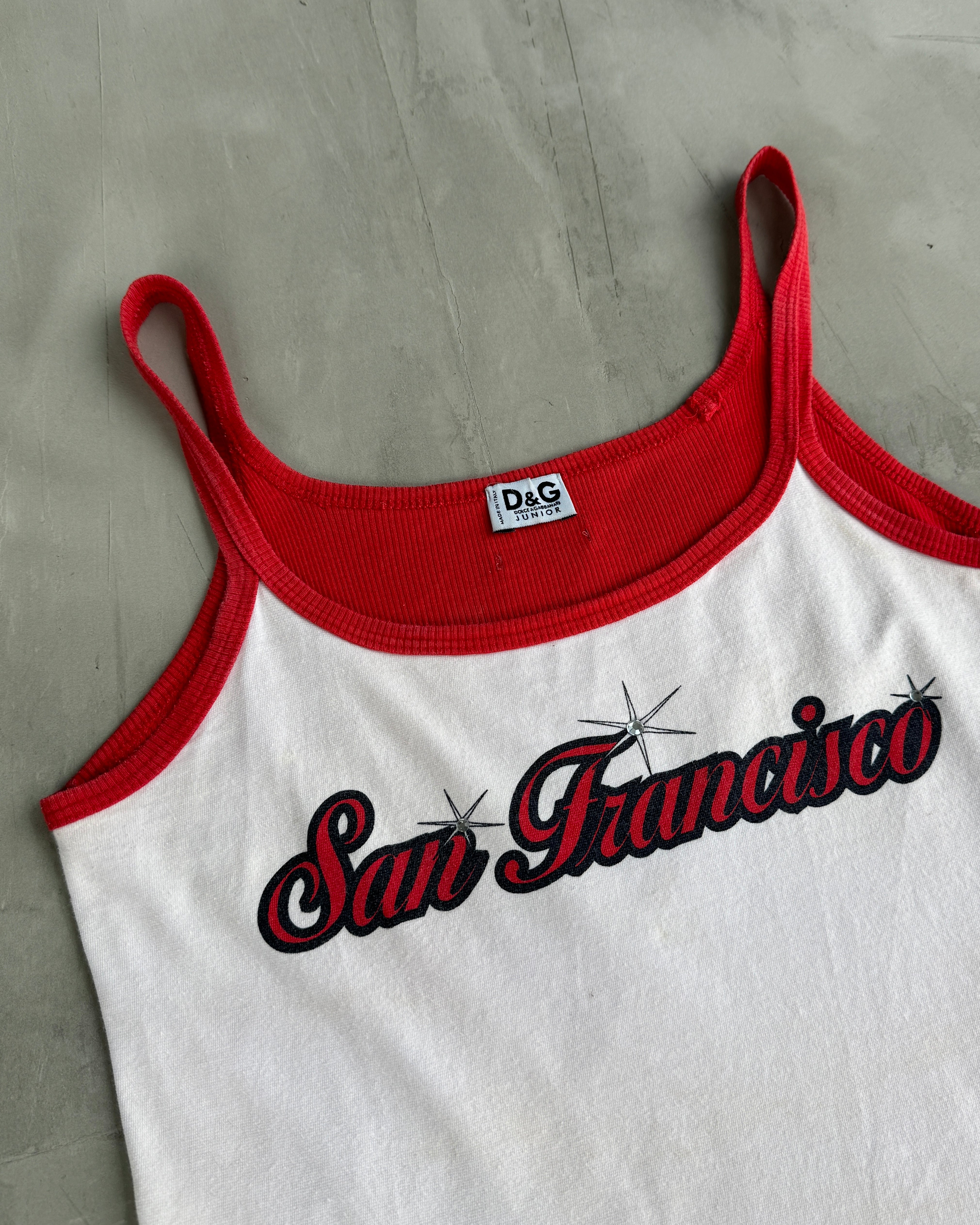 DOLCE & GABBANA D&G JUNIOR 'SAN FRANCISCO' VEST TOP - M/L