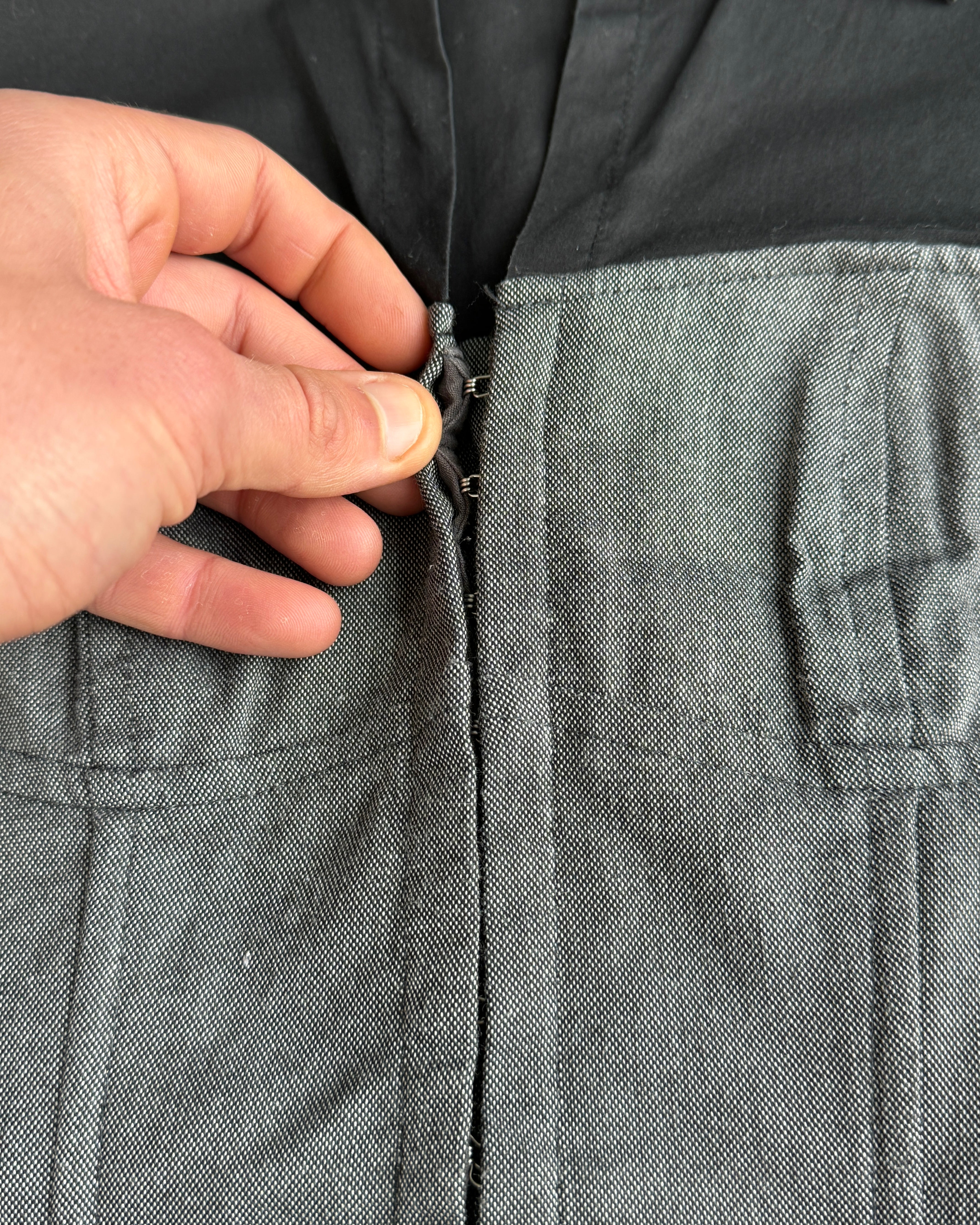 CHRISTIAN DIOR CORSET COLLARED TOP - M