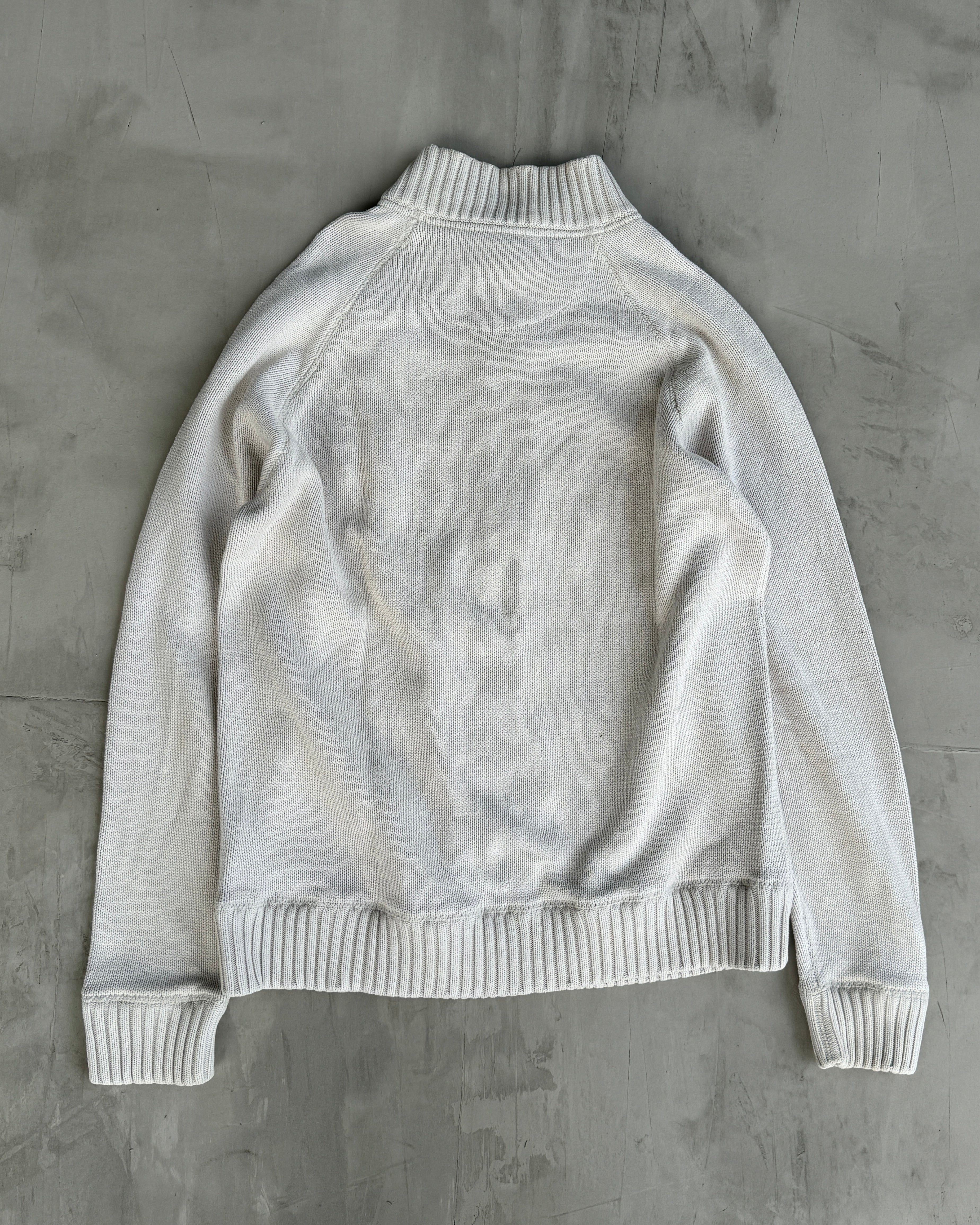 SCHOTT NYC KNIT ZIP UP SWEATSHIRT - XXL