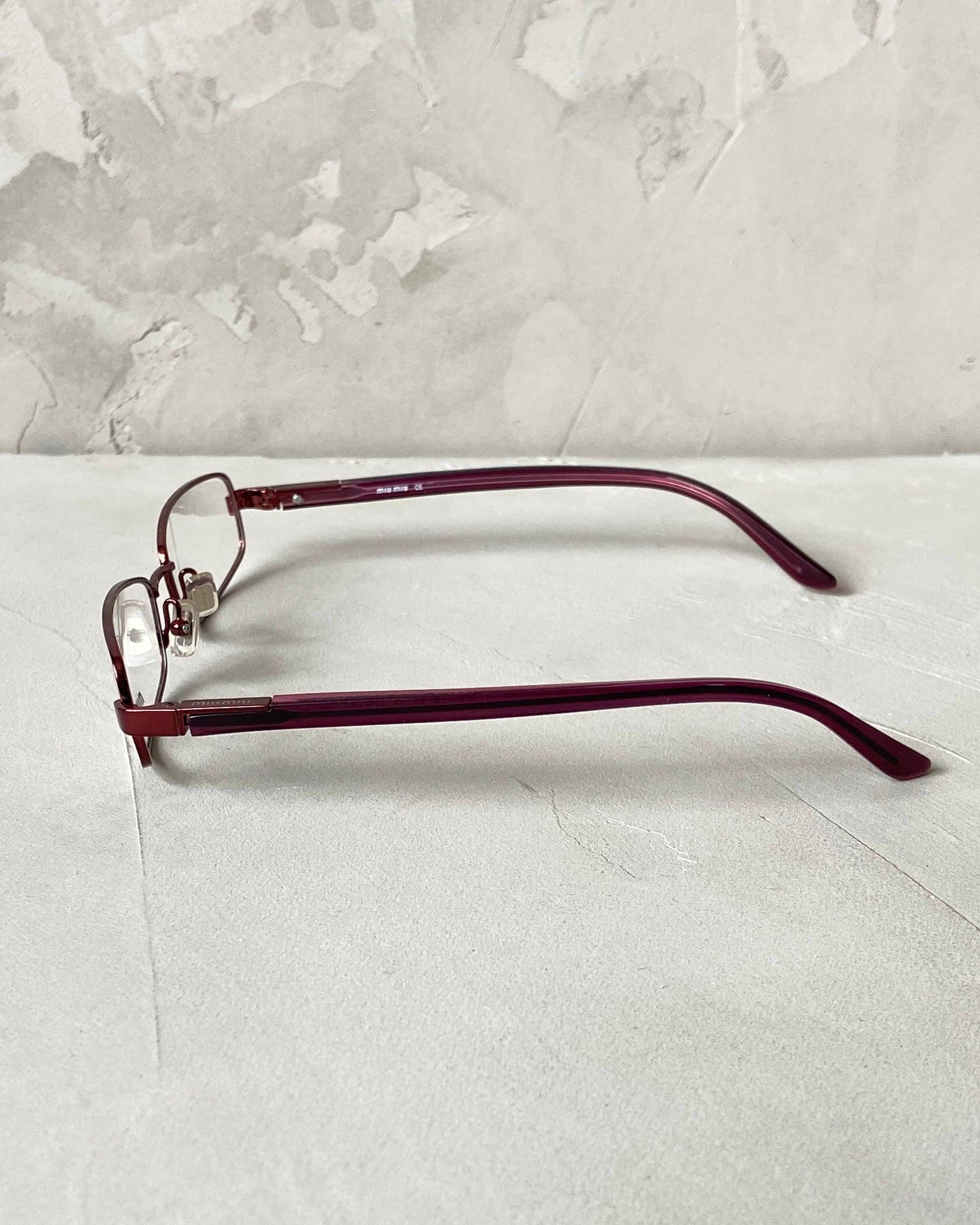 MIU MIU 90'S BAYONETTA GLASSES