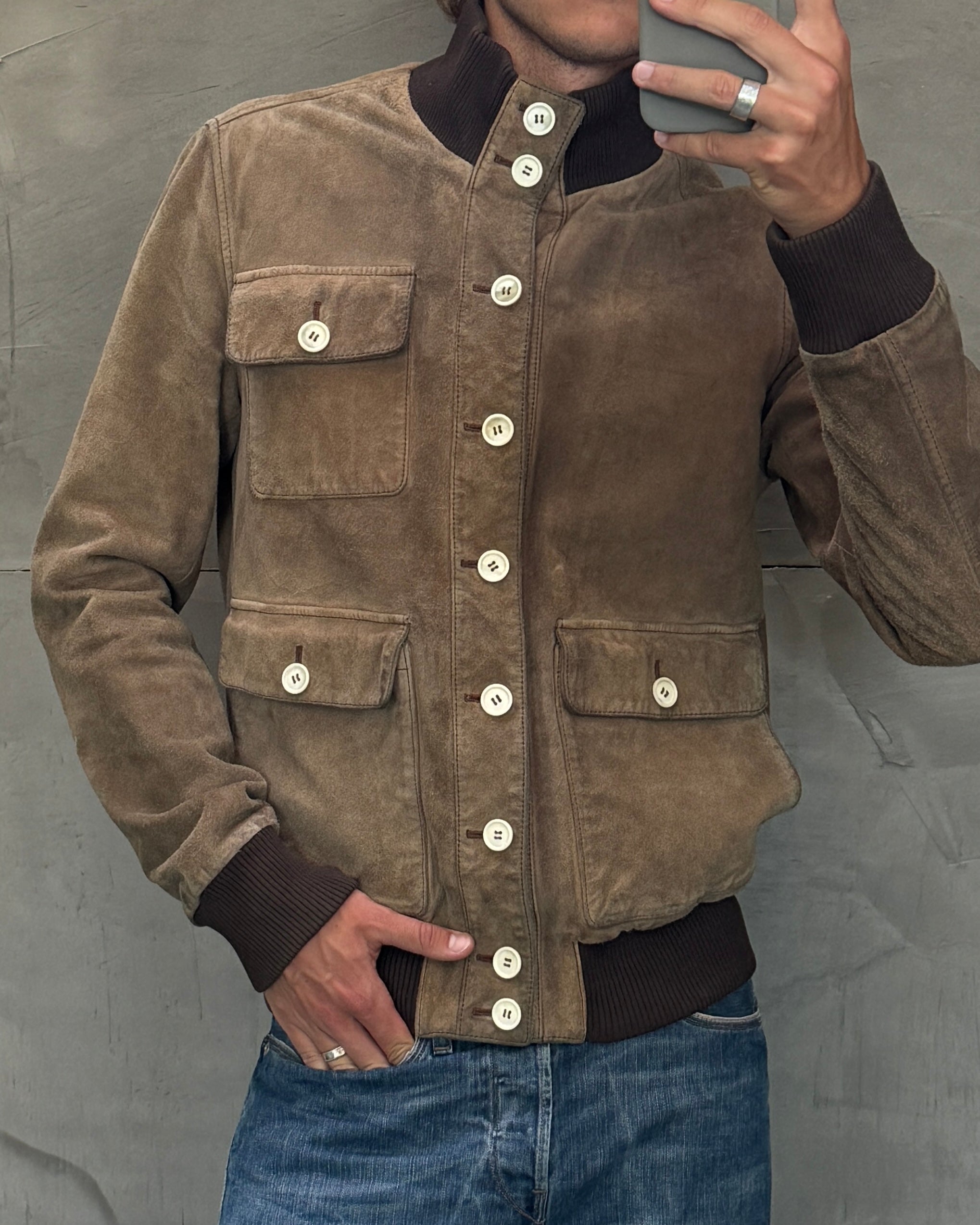 Alexander McQueen Suede Leather Jacket - M