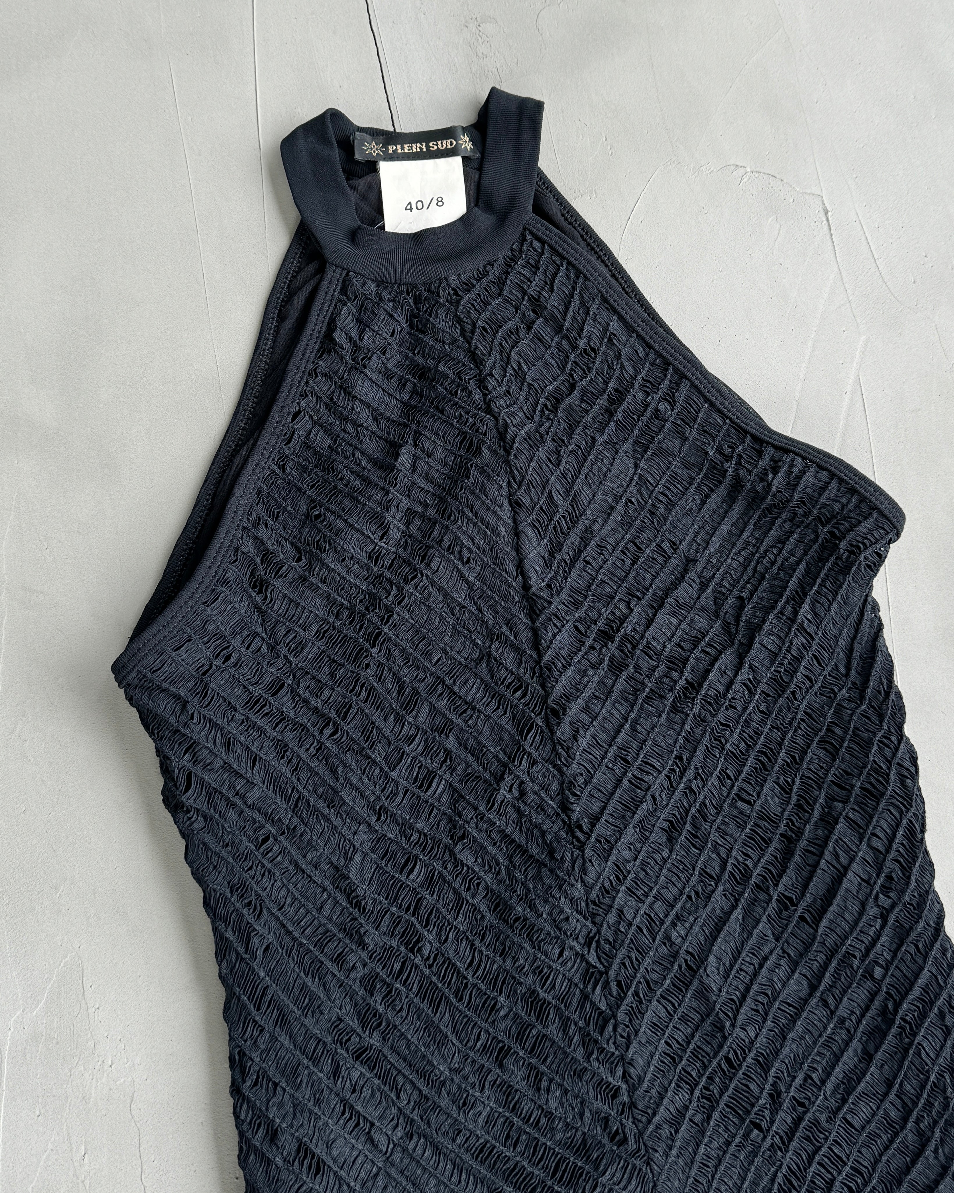 PLEIN SUD LACE BLACK MAXI DRESS - S