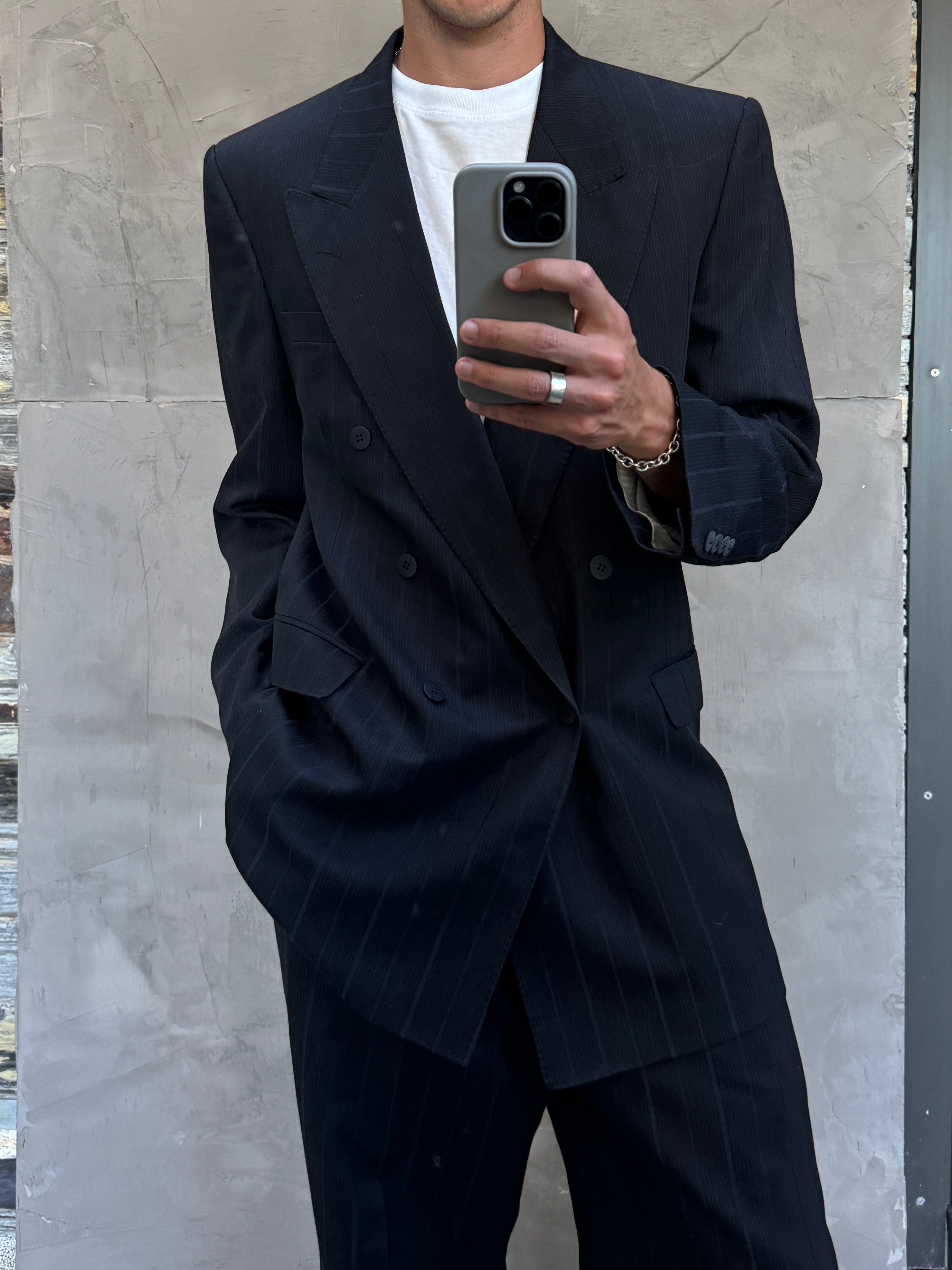 Yves Saint Laurent Pour Homme FW1986 Pinstripe Suit - L