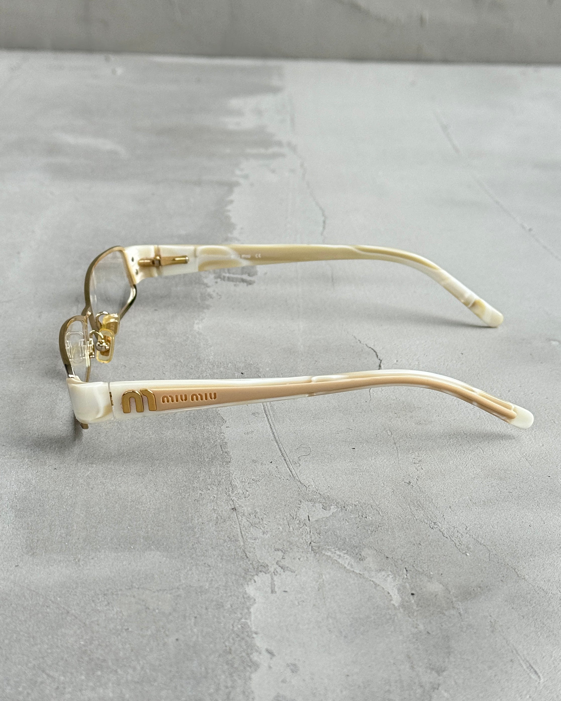 MIU MIU CLEAR LENS BAYONETTA EYE GLASSES