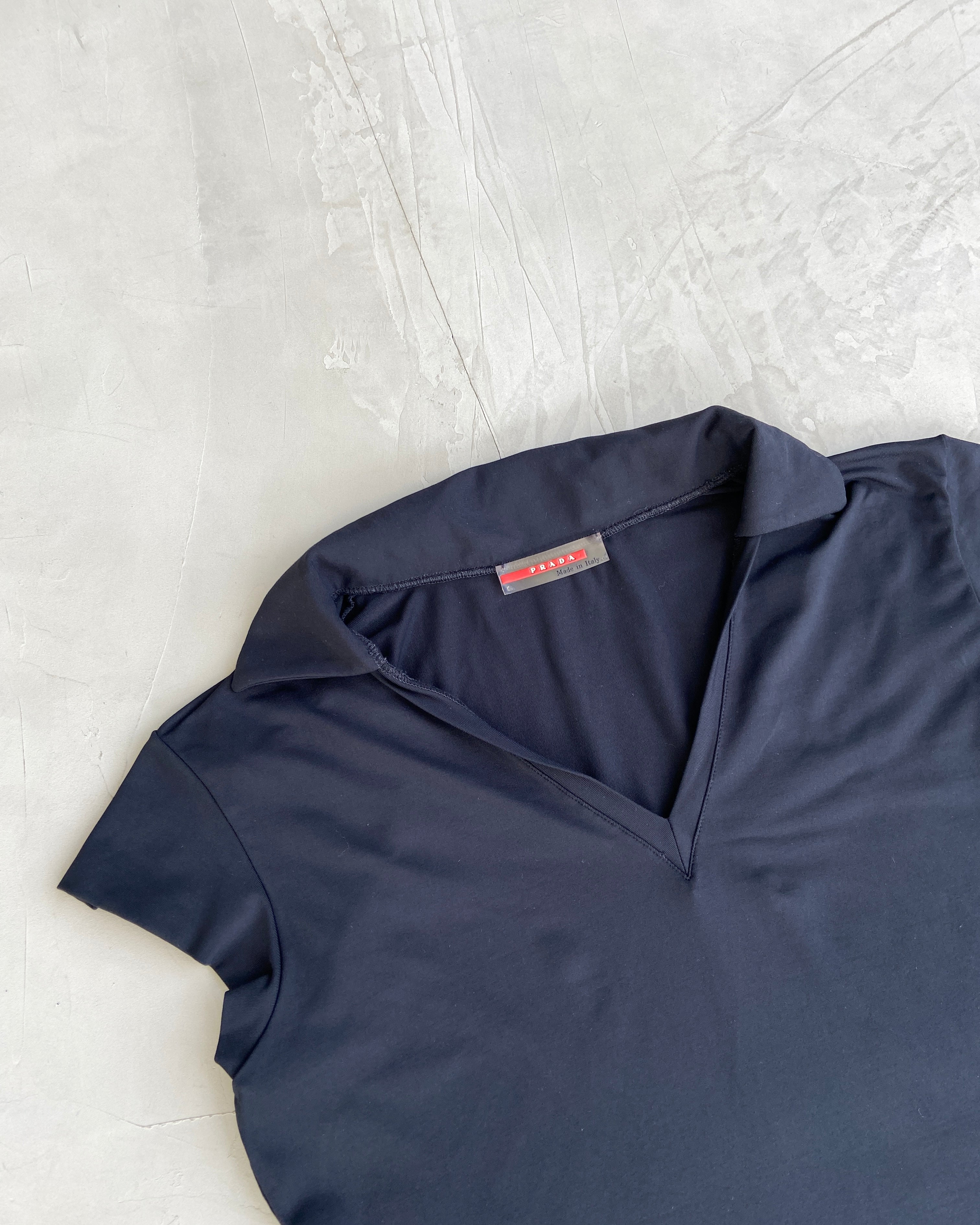 PRADA SPORT 2000'S BACK POCKET NYLON TOP - M