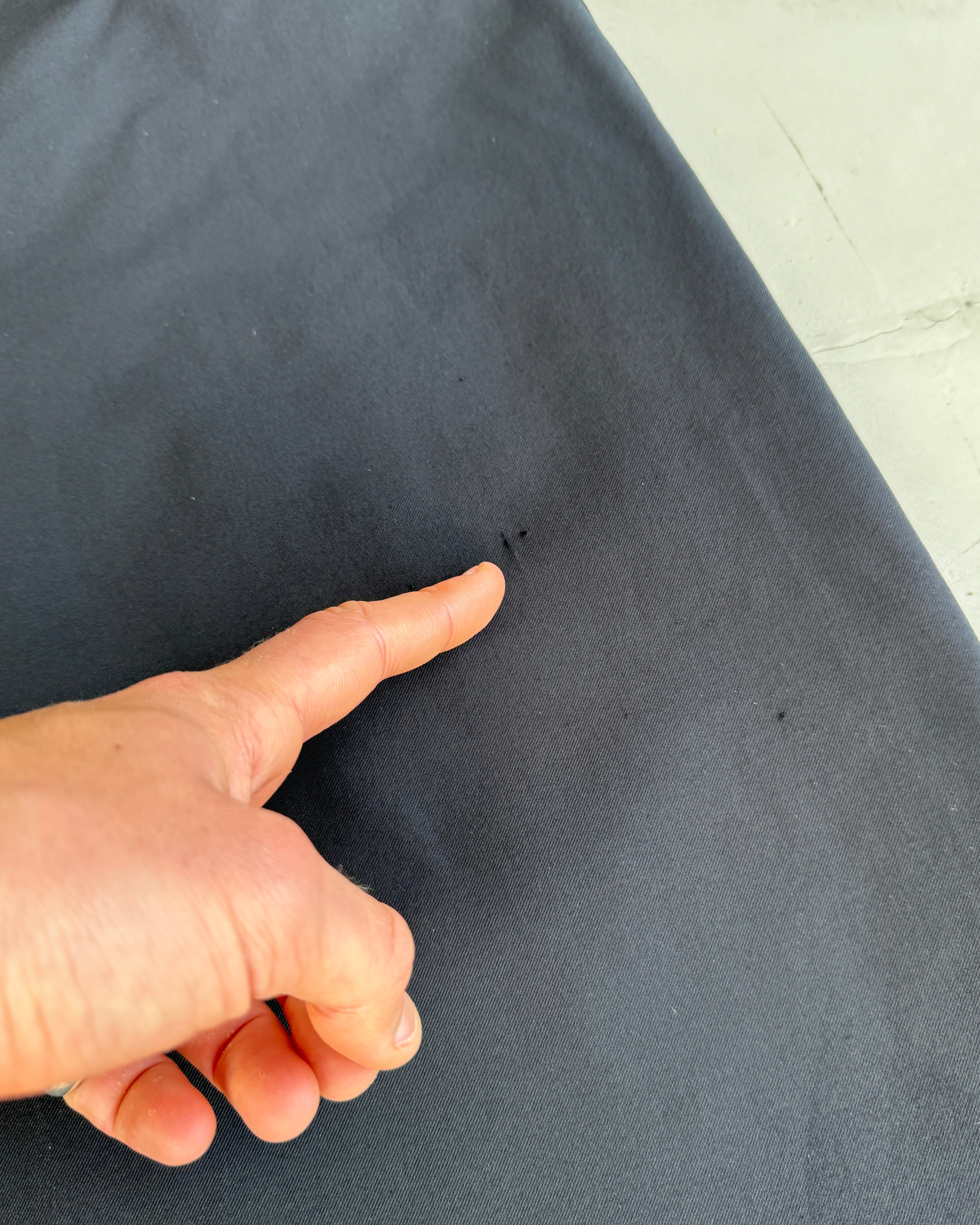 PRADA SPORT NYLON STRETCH BLUE MIDI SKIRT - L