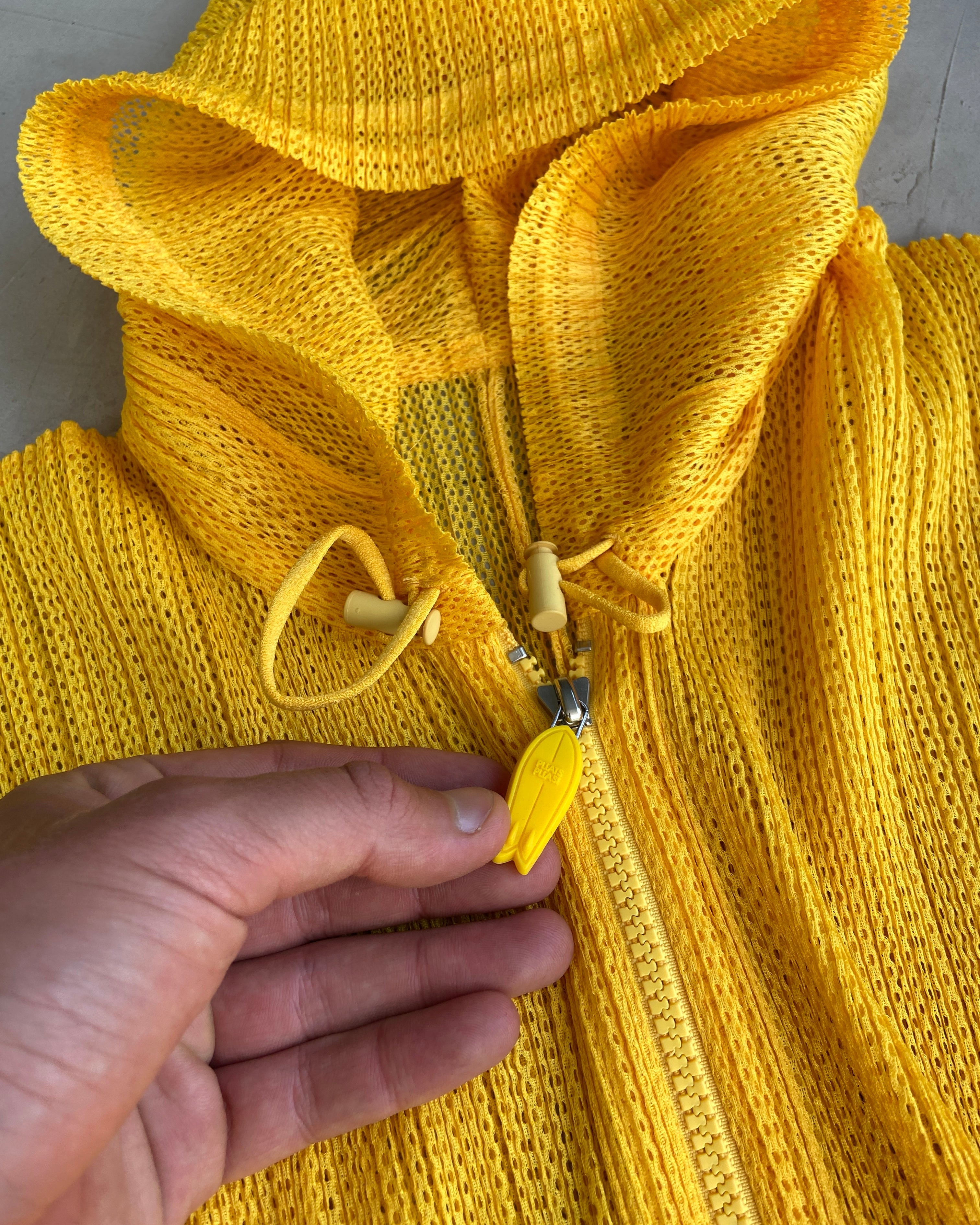 ISSEY MIYAKE PLEATS PLEASE MESH HOODIE