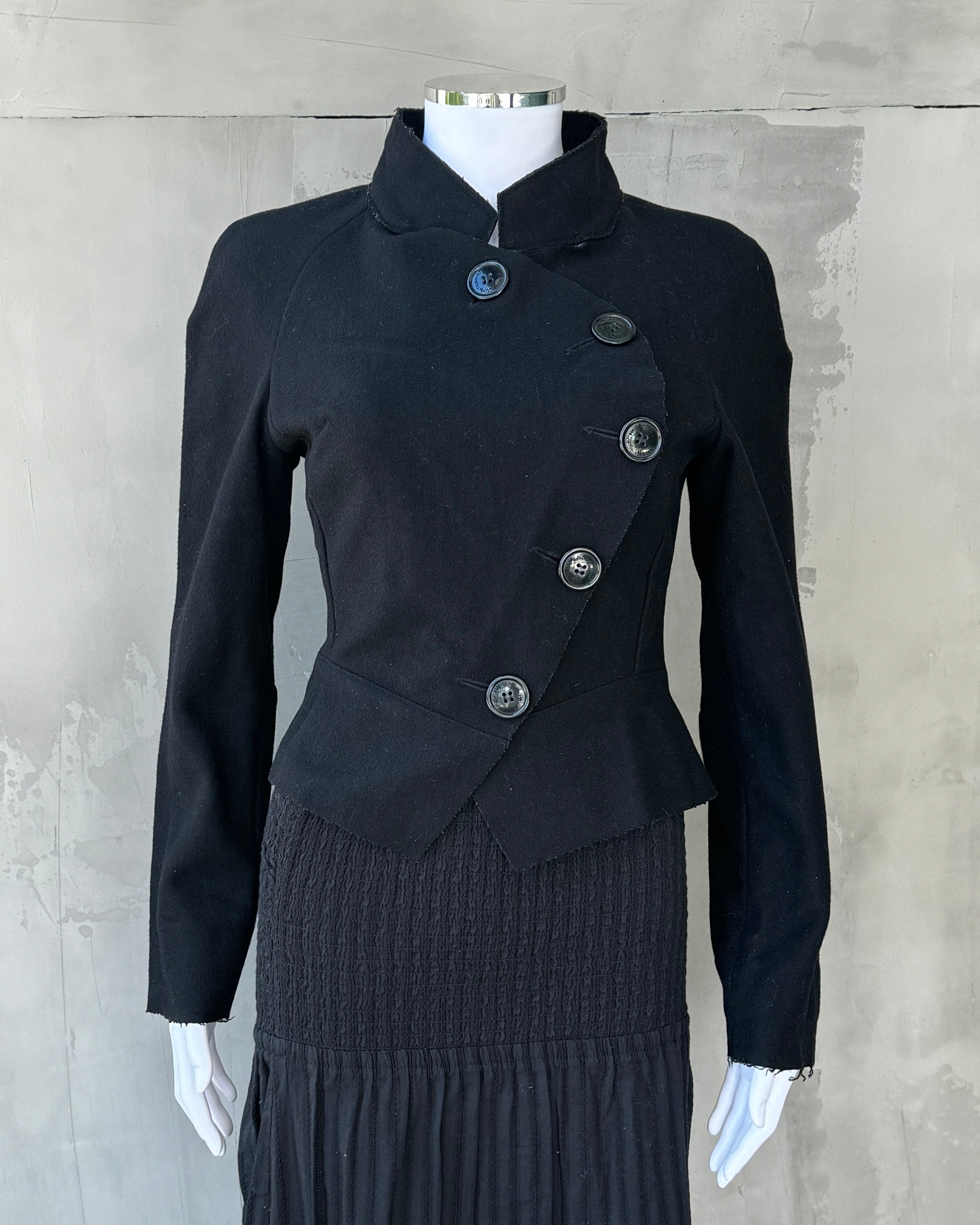 VIVIENNE WESTWOOD ANGLOMANIA ASYMMETRIC BUTTON UP JACKET - S