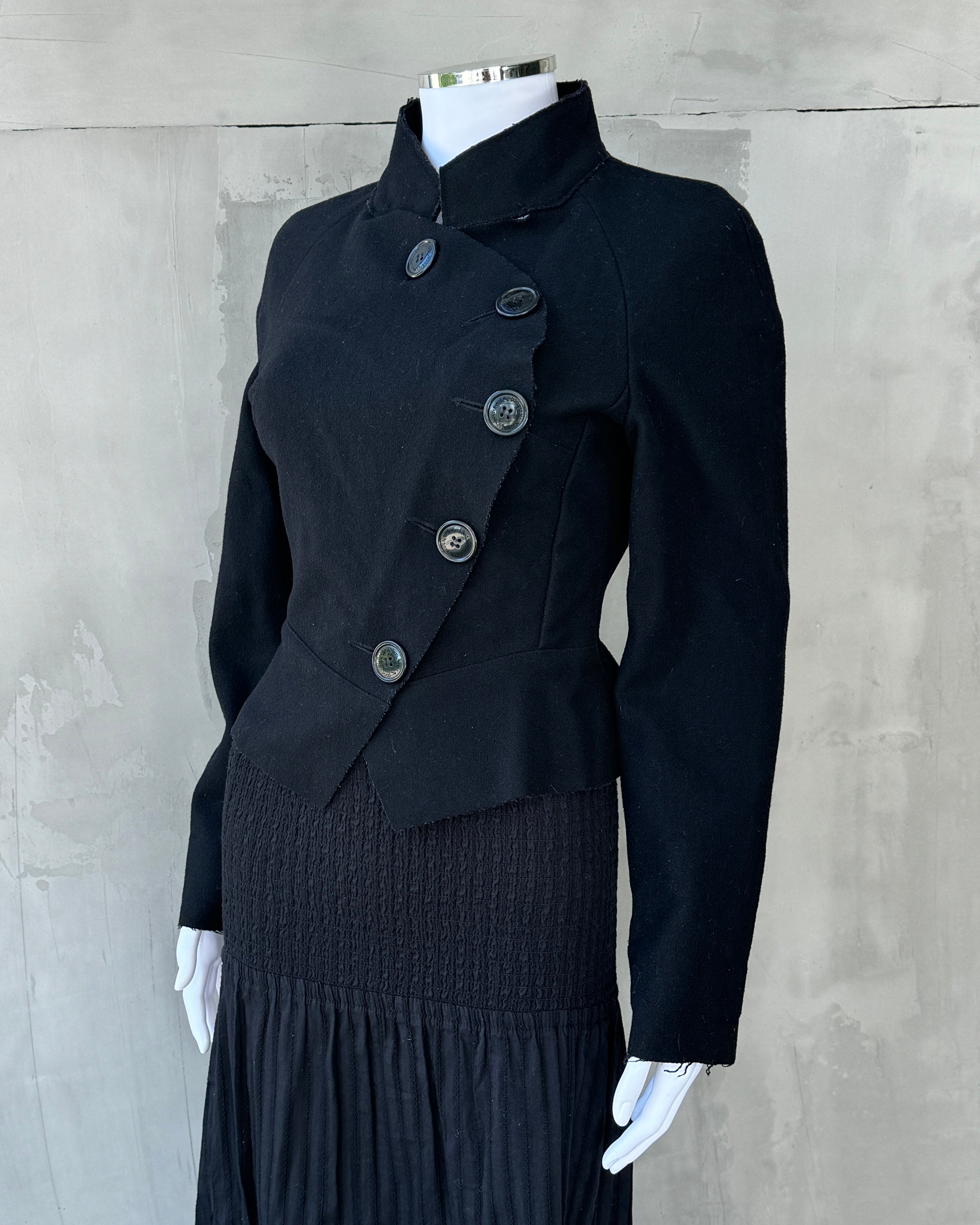 VIVIENNE WESTWOOD ANGLOMANIA ASYMMETRIC BUTTON UP JACKET - S