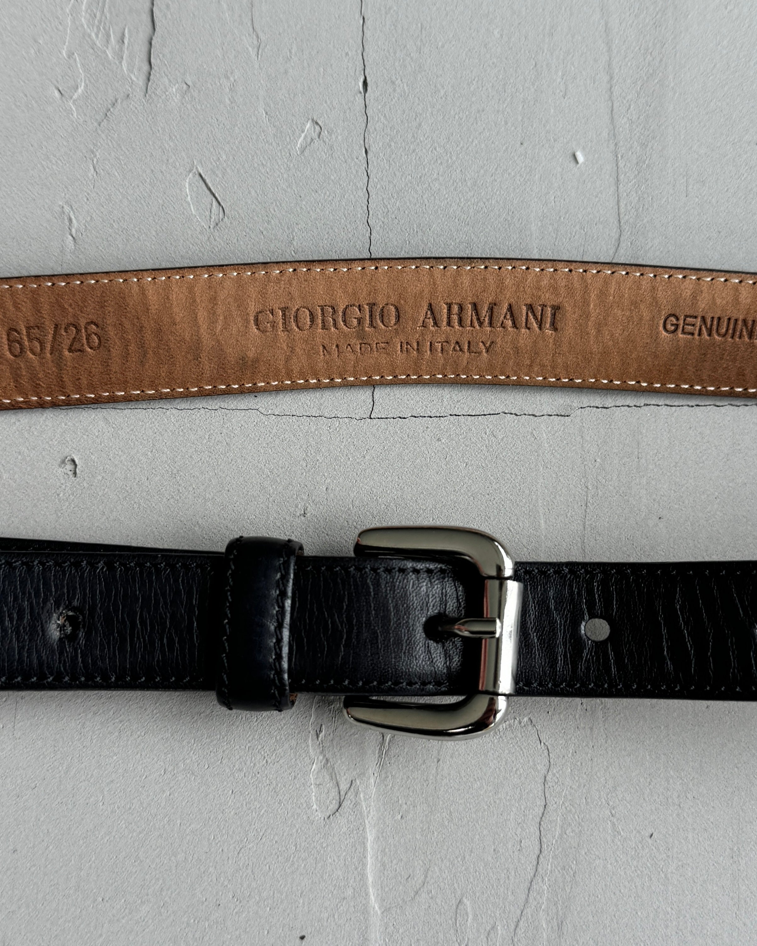 Giorgio Armani Small Leather Belt - XS
