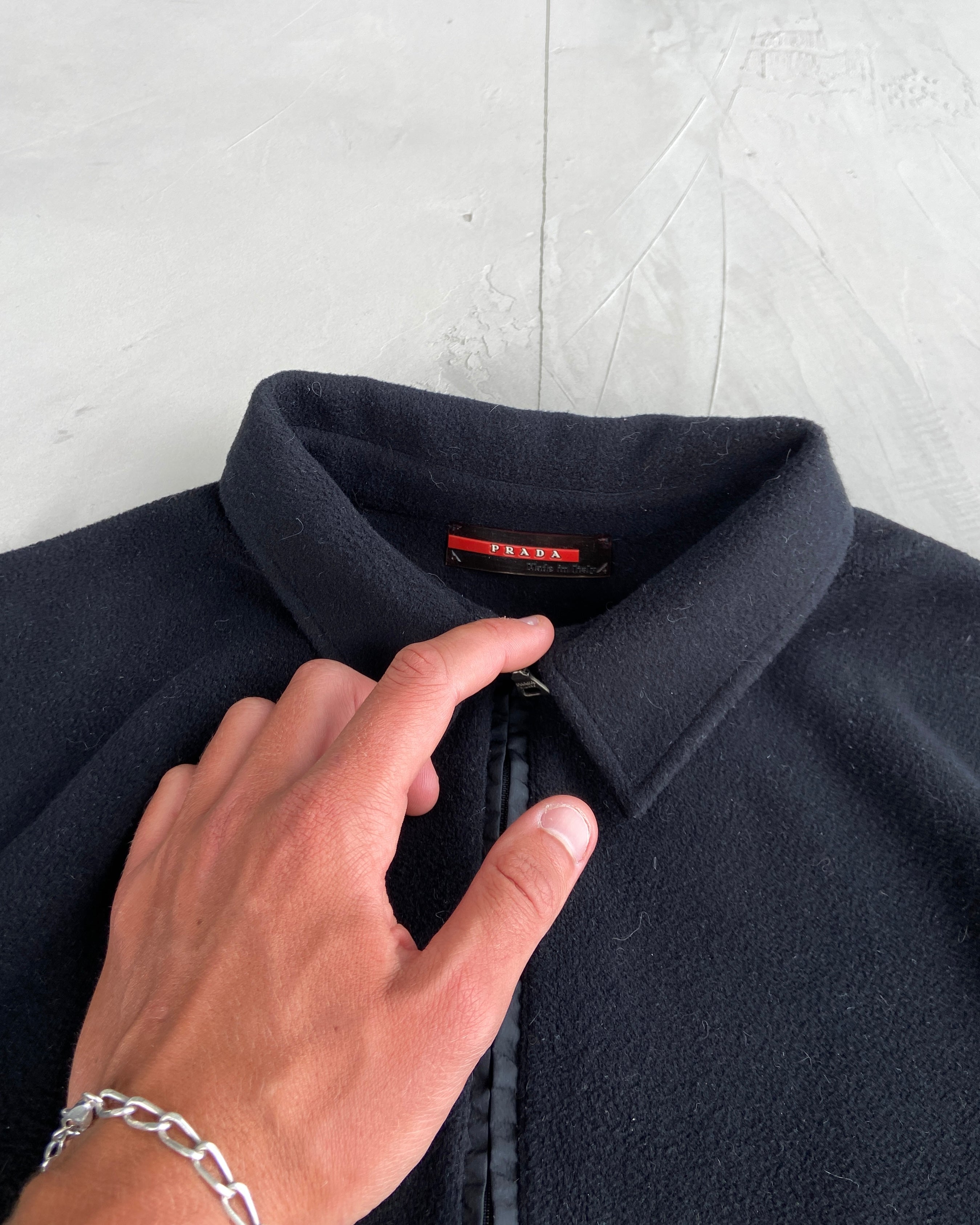 PRADA SPORT 2000'S FLEECE ZIP UP - M