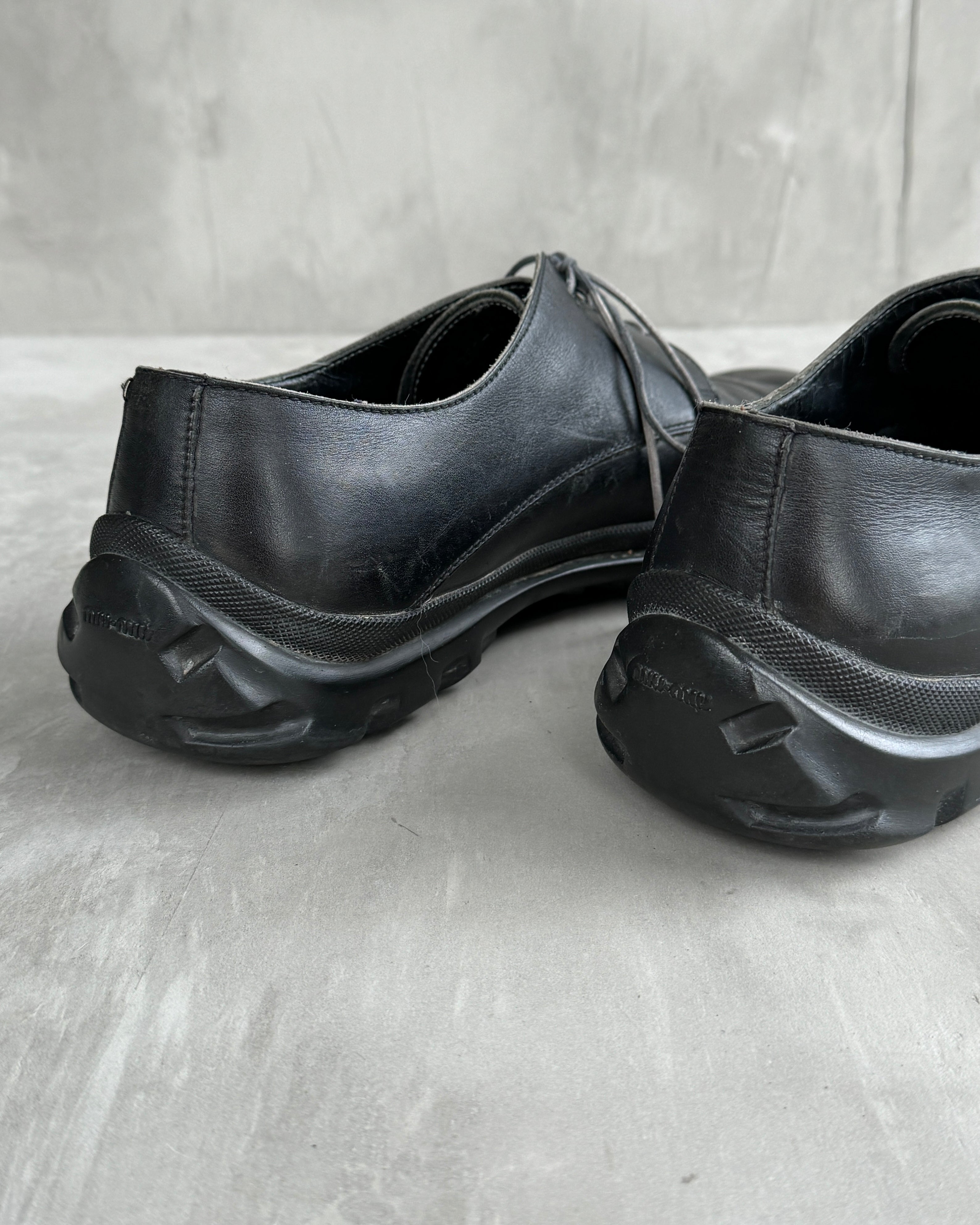 MIU MIU 90'S BUBBLE SOLE LEATHER DERBY'S - UK 11 / EU 46