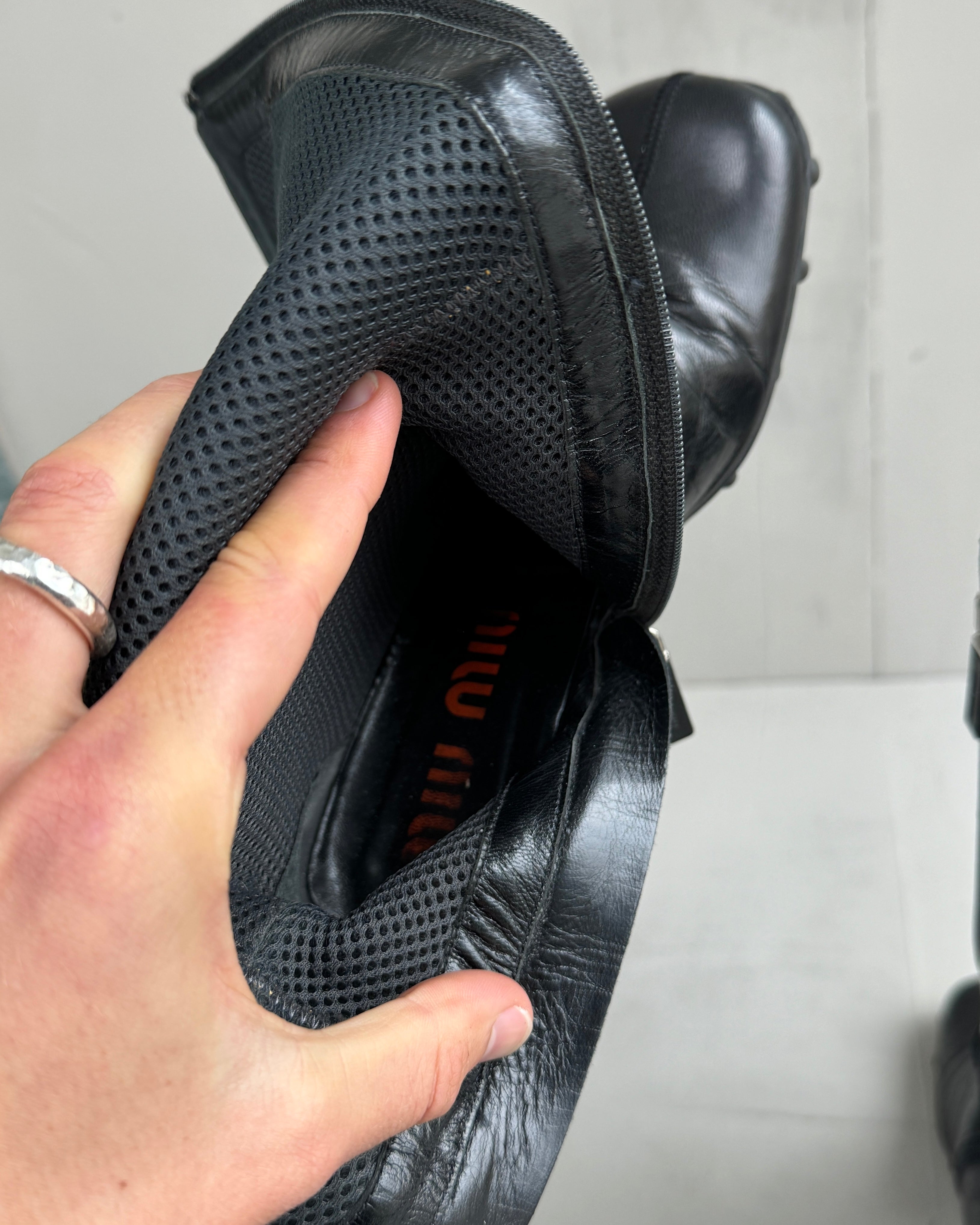 Miu Miu FW99 Bubble Sole Heeled Boots - EU 36.5